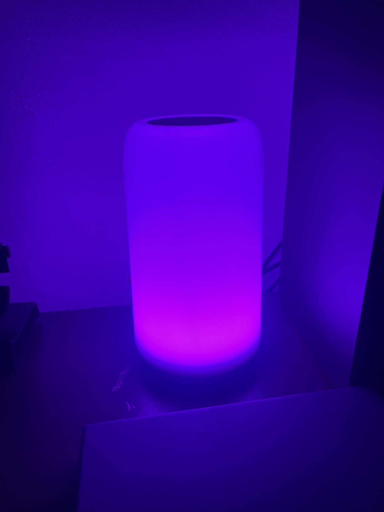 ROOTRO Cordless Table Lamps Rechargeable, Touch Lamp for Bedroom [Sleek Design & RGB Mode] 4-Level Brightness Small Bedside Lamp, LED Lamp Multi-Color Smart Nightstand Light for Living Room Home Gifts customer photo 1