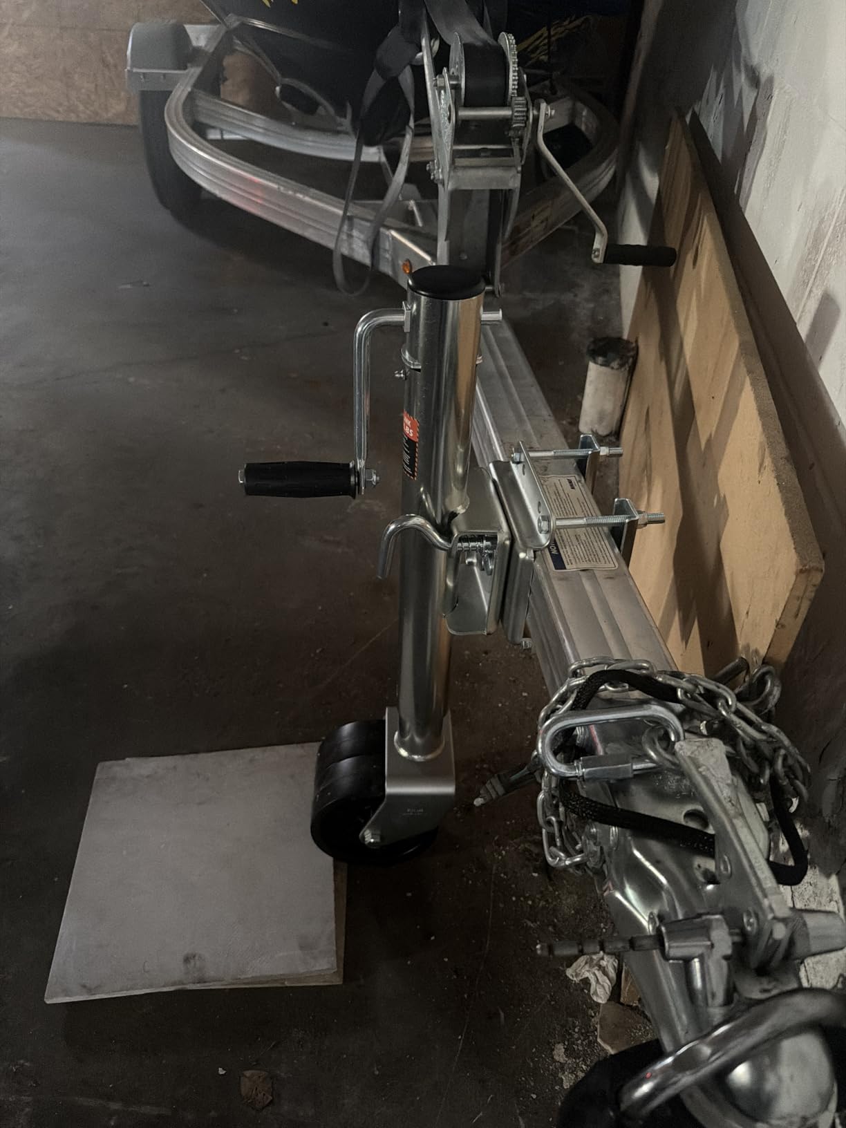 YOMILINK 2000 lbs Trailer Jack with Dual Wheel, Heavy Duty Swivel Boat Jack customer photo 2