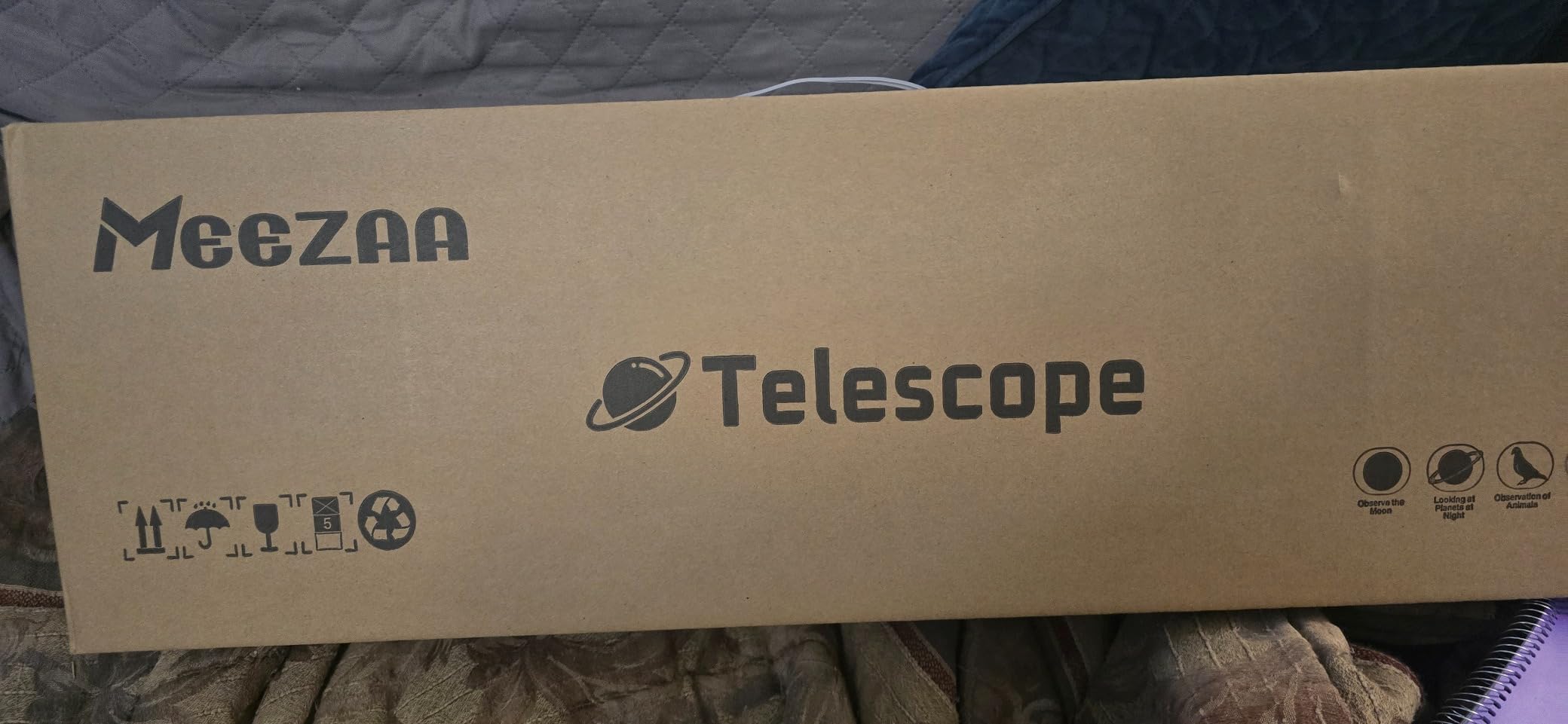 MEEZAA Telescope, Telescope for Adults High Powered Professional, 90mm Aperture 800mm Refractor Telescopes for Astronomy Beginners Stargazing Fully Multi-Coated with Tripod & Phone Adapter & Carry Bag customer photo 1