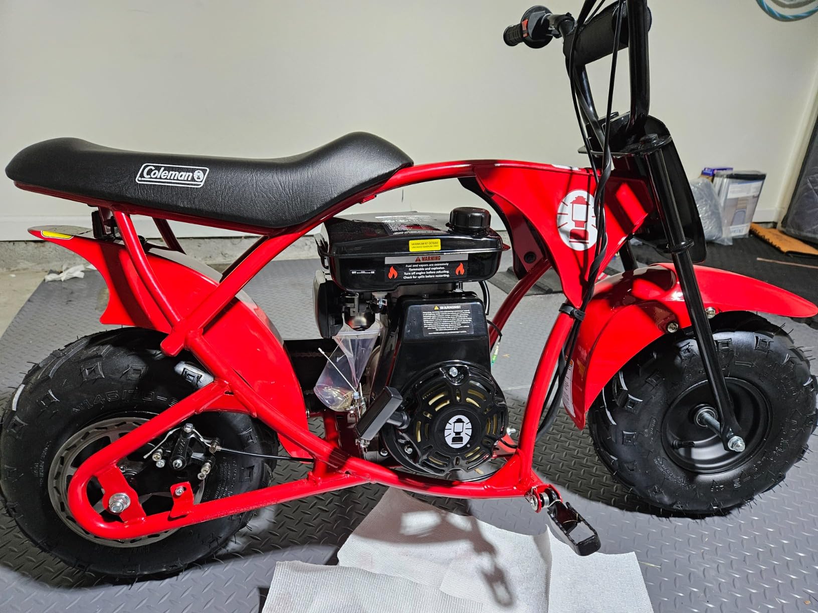 Coleman Powersports B100 105cc Gas Powered Minibike for Kids and Adults, 1-Cylinder, 4-Stroke, 22 Mph, 150 lbs Maximum Load, Ideal for Off-Road and Trail Riding customer photo 2