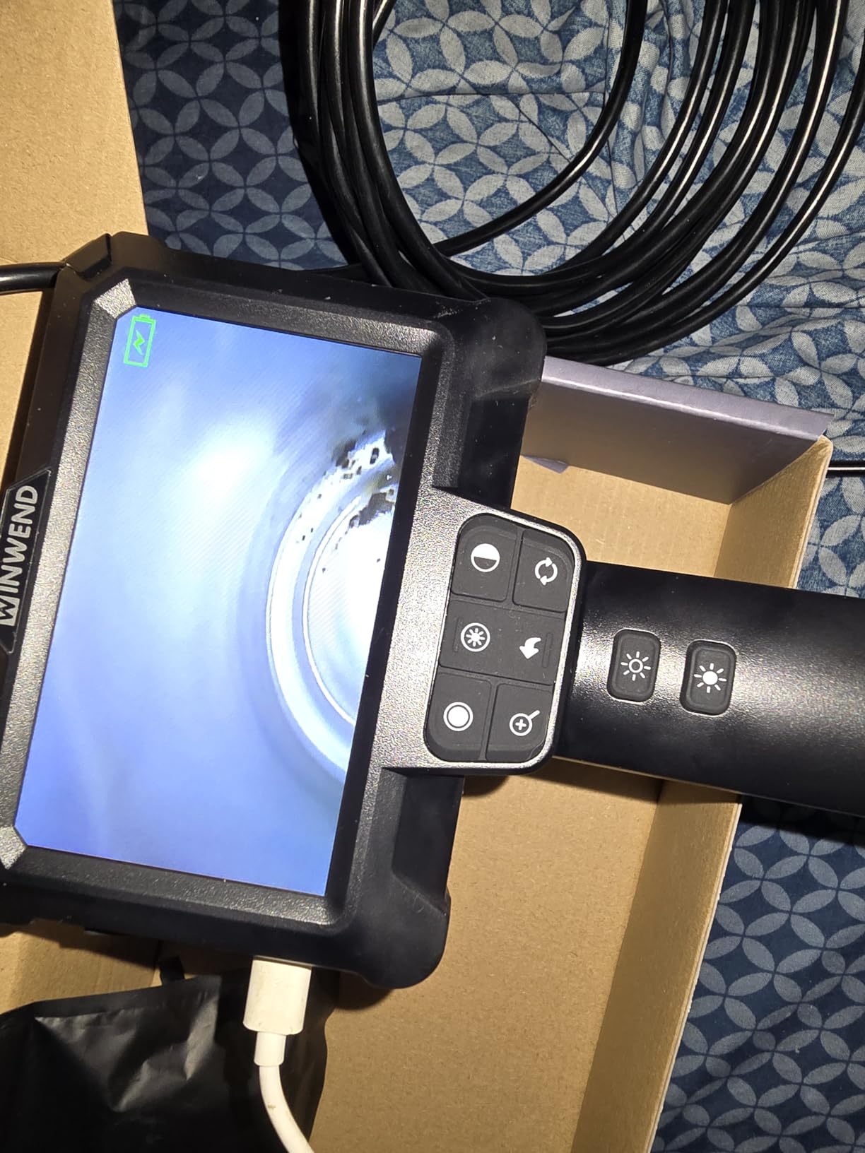 WINWEND Endoscope Camera with Light for Drain,Pipe,Plumbing Mechanic Tools customer photo 2
