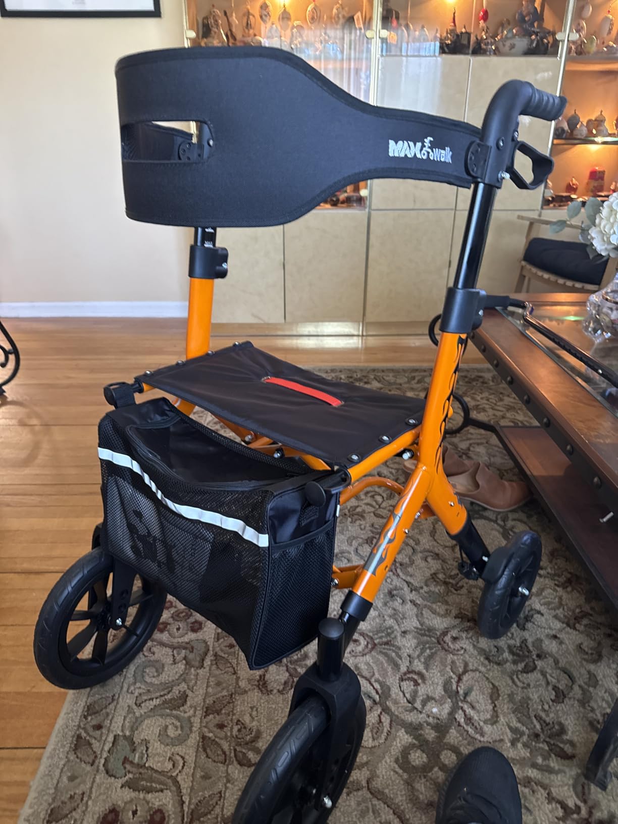 MAXWALK Walkers for Seniors with Seat, Tall Rollator Walker, Foldable customer photo 2