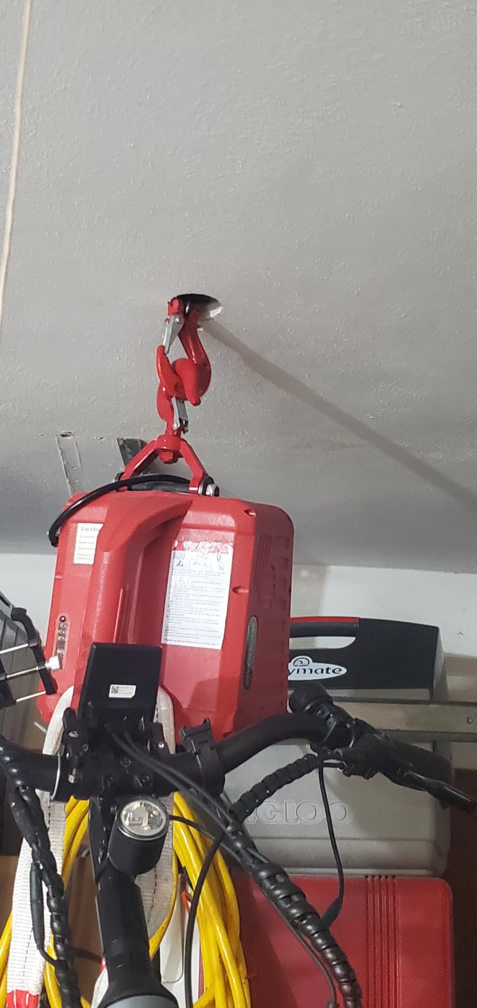 VIVOHOME 3-in-1 Electric Hoist Winch 1540lbs, 40ft Lifting Height for Towing customer photo 1