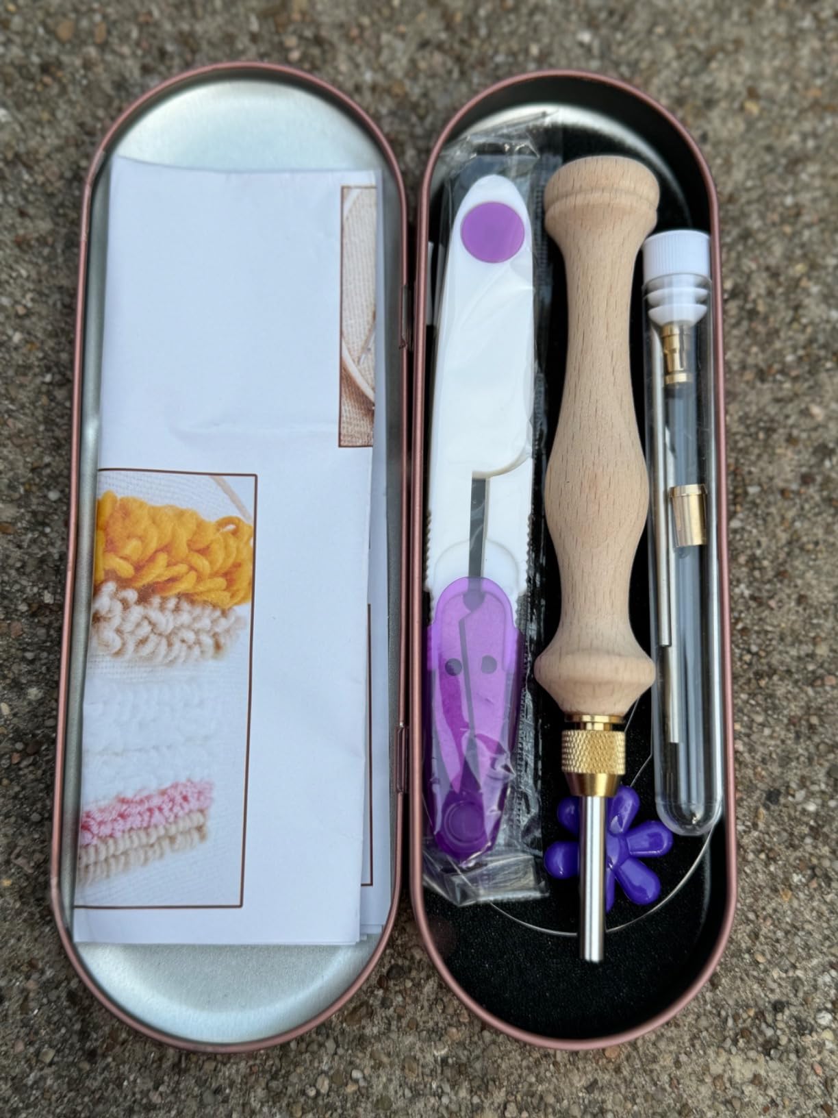 Punch Needle Tool with 5 Needles and Storage Box,Adjustable Needle Punch customer photo 2