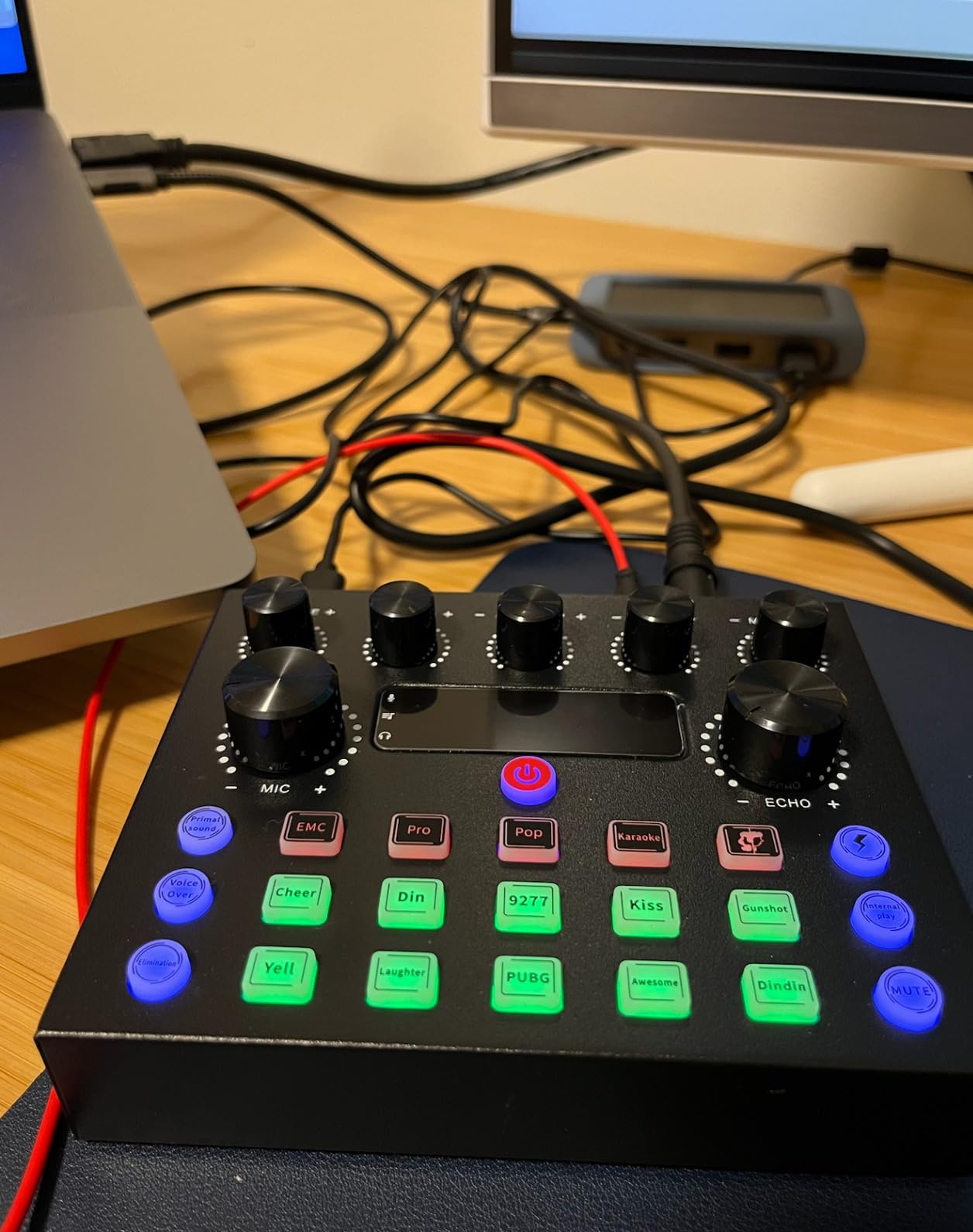 Podcast Equipment Bundle For 2, ALPOWL Audio Interface with Cardioid Designer BM800 Mic for Gamer and All-In-One DJ Mixer, perfect for Live Streaming, Singing, YouTube, Gaming customer photo 1