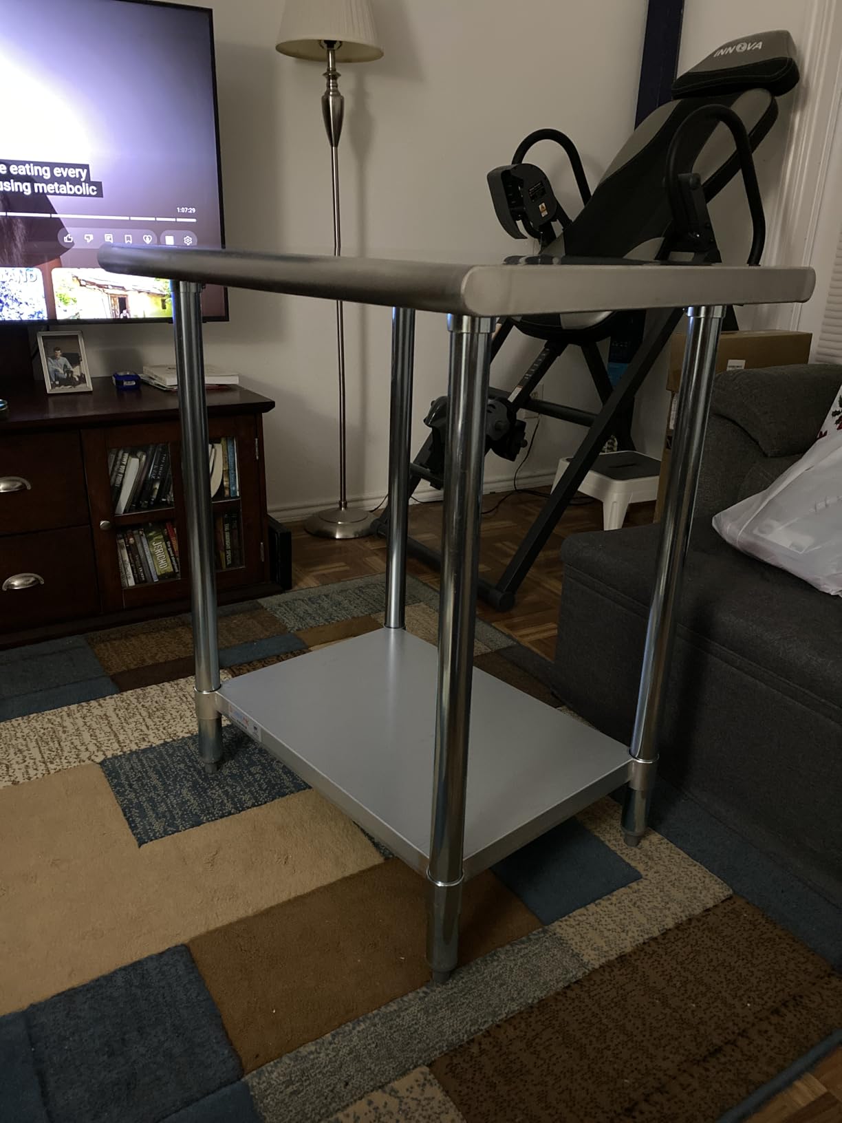 STABLEINK Stainless Steel Table with Undershelf 48x24 Inches 4ft for Prep customer photo 1