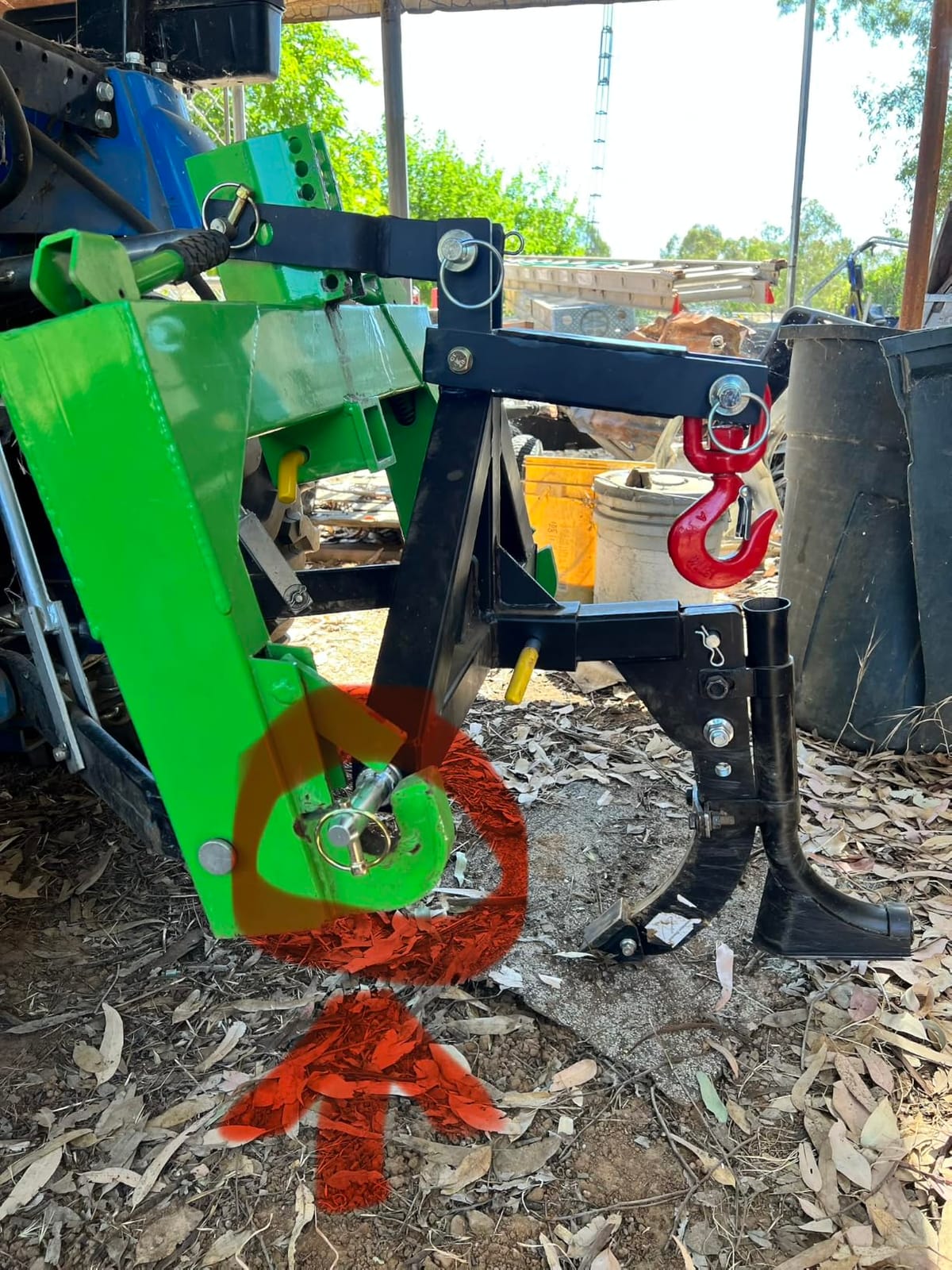 3 Point Trailer Hitch 2” Receiver Quick Hitch Compatible with Cat 1 Tractor customer photo 1