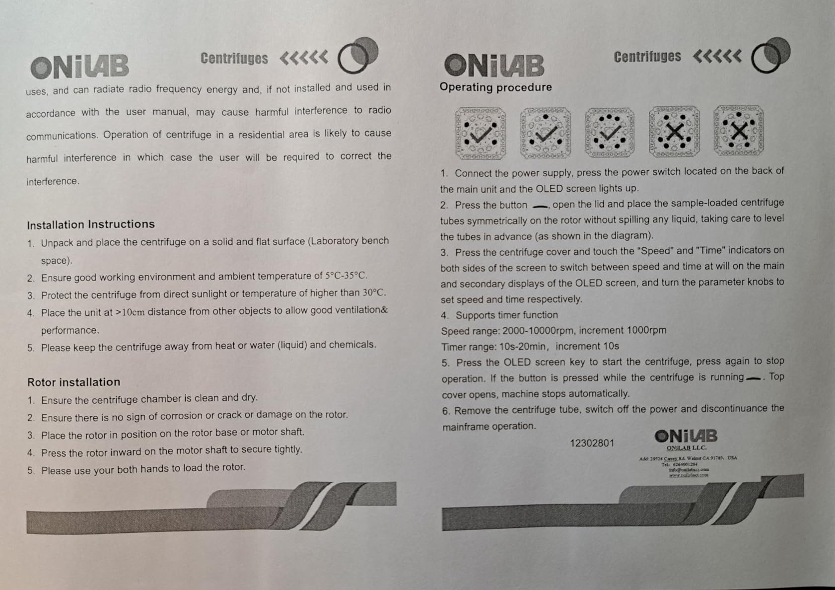ONiLAB Benchtop mini Centrifuge, 10000RPM, 2-in-1 Rotor customer photo 1