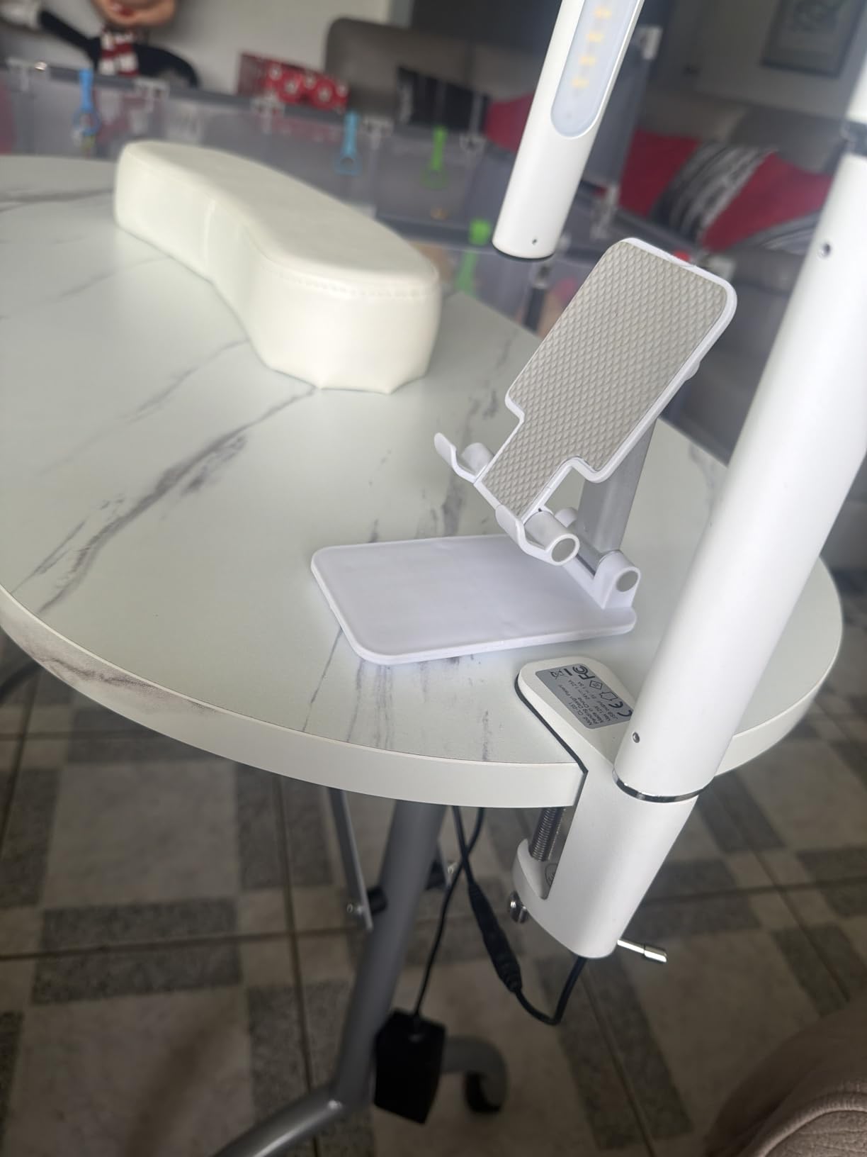 Joligrace Manicure Table Nail Desk Professional Foldable Portable Table customer photo 1