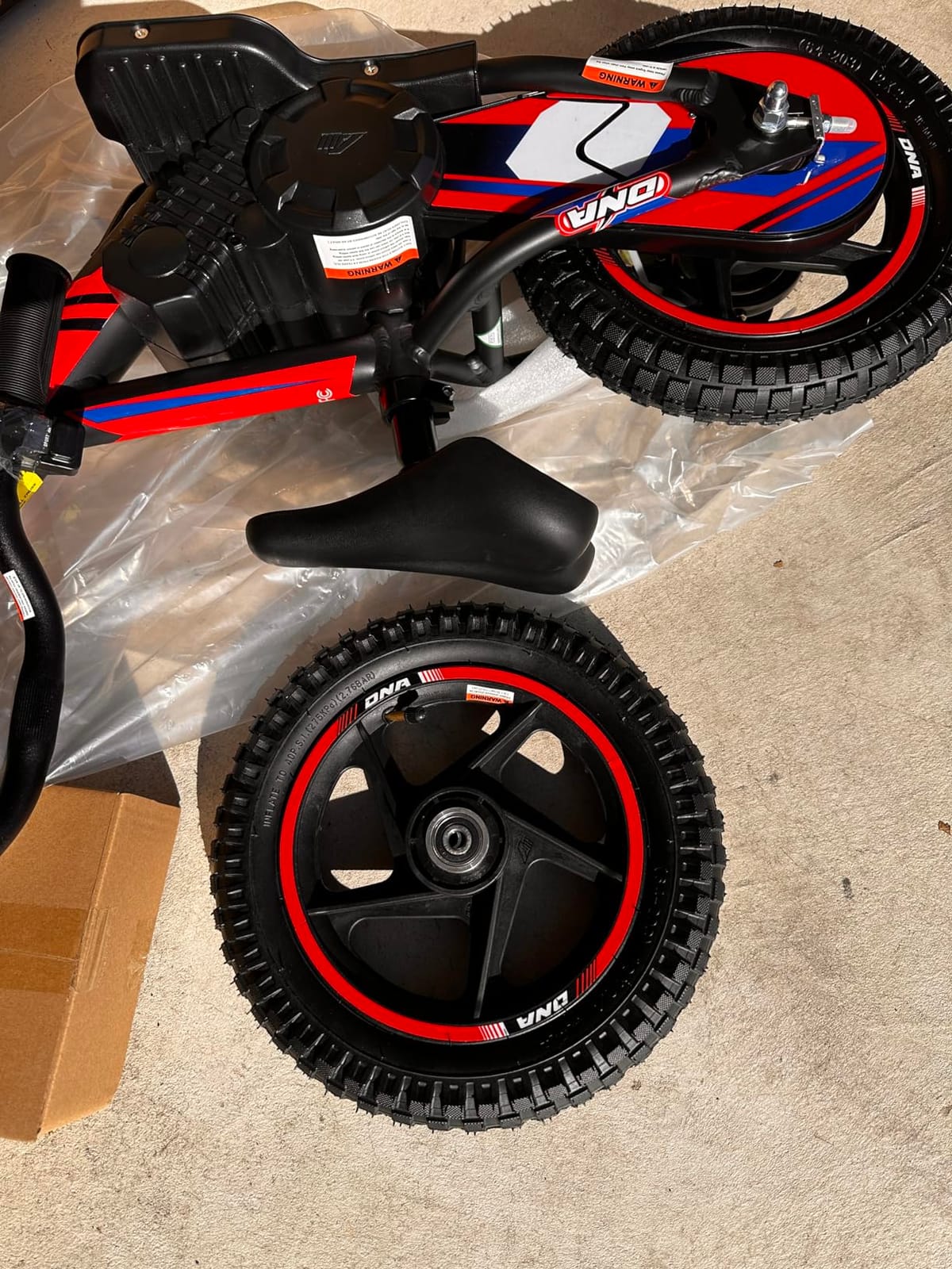 OLALA Electric Dirt Bike for Kids Aged 5-10, 340W Racing Grade Electric Motorcycle with Aluminum Frame, Up to 12MPH & 3 Speed Settings, Safe Disc Brakes, 16IN Knobby Tires customer photo 1