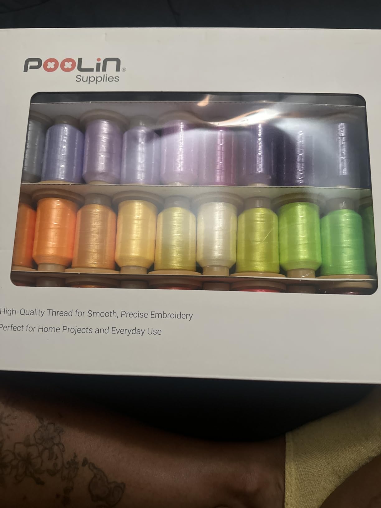 Poolin Embroidery Machine Thread Kit 80 Colors customer photo 2