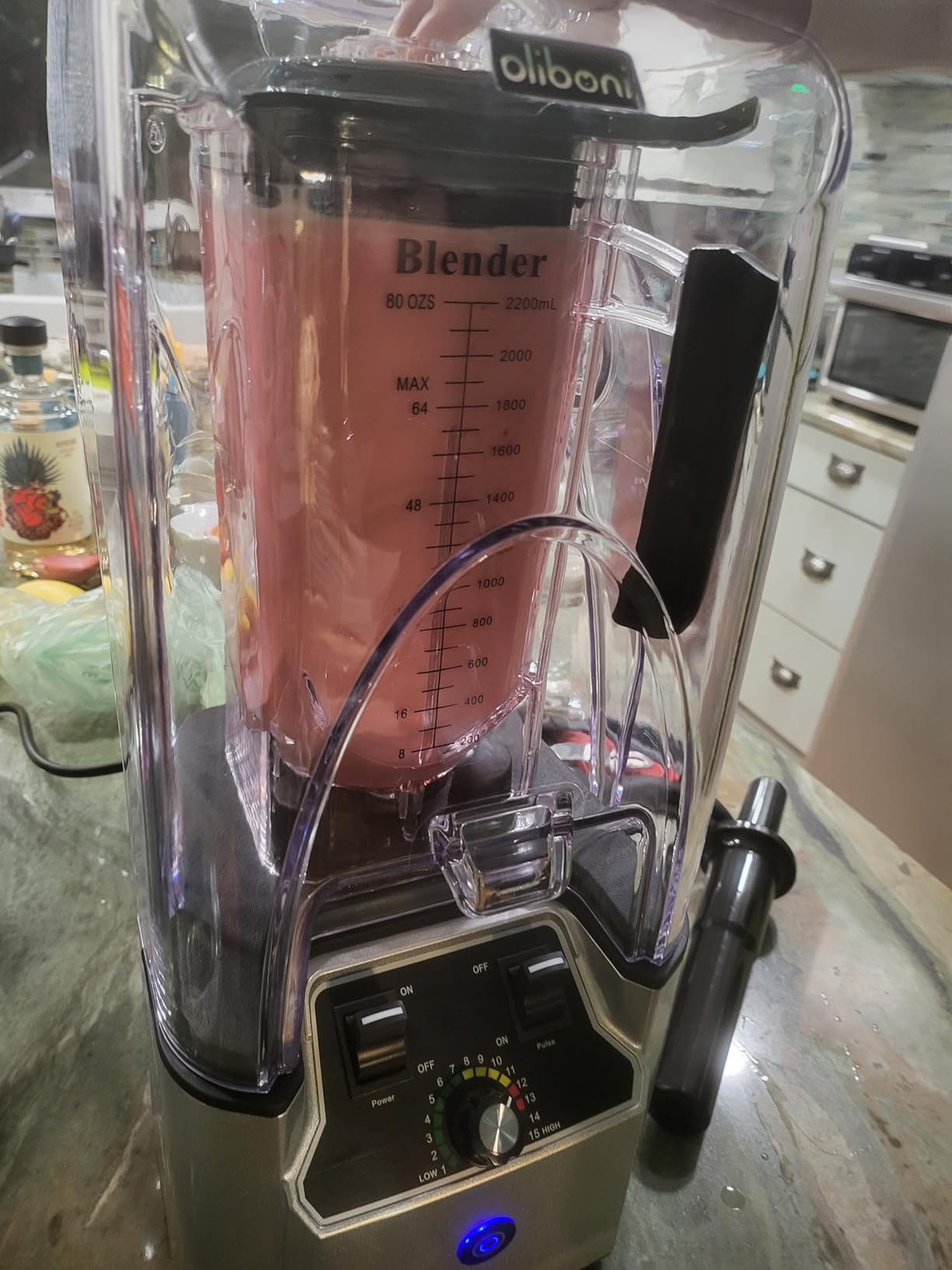 Commercial Blender for Smoothies 2200W with Sound-dampening Cover,2200 ML customer photo 2