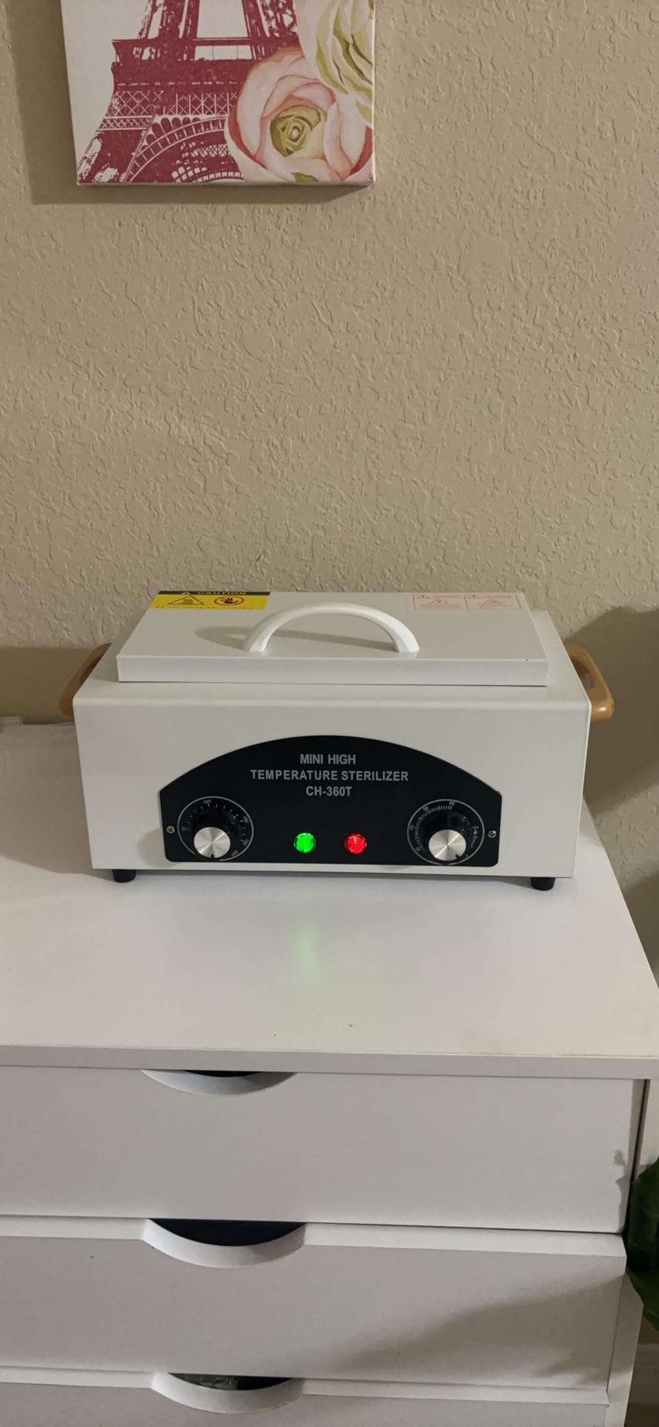 UV Light Nail Tool Cleaning Machine - Dry Heat Cabinet customer photo 2