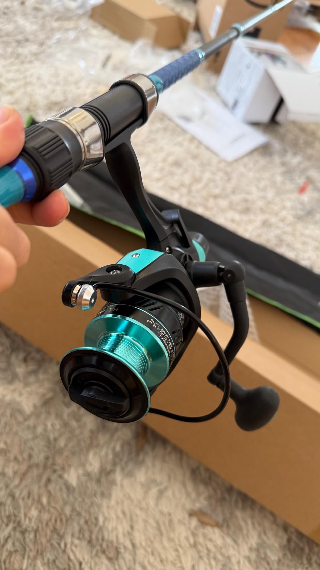Sougayilang 3 Piece Baitfeeder Combo Surf Fishing Rod Combo Medium/Heavy Travel Spinning Rod with 4000 Size Reel (9'/10'/11'/12') customer photo 2