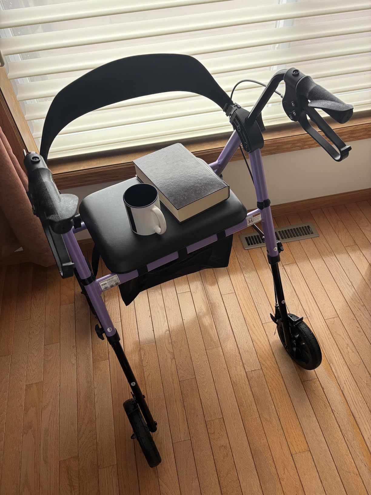 HOMLAND Foldable Rollator Walkers for Seniors with Seat, 17 lb Lightweight customer photo 1