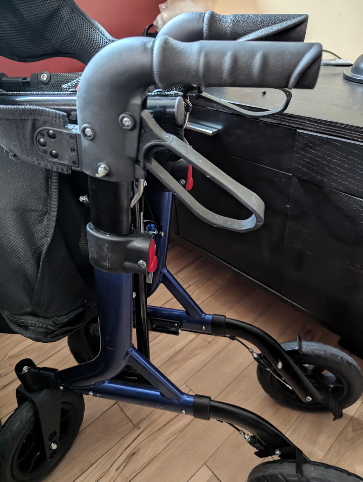 MAXWALK Foldable Rollator Walker for Seniors with Seat, 10