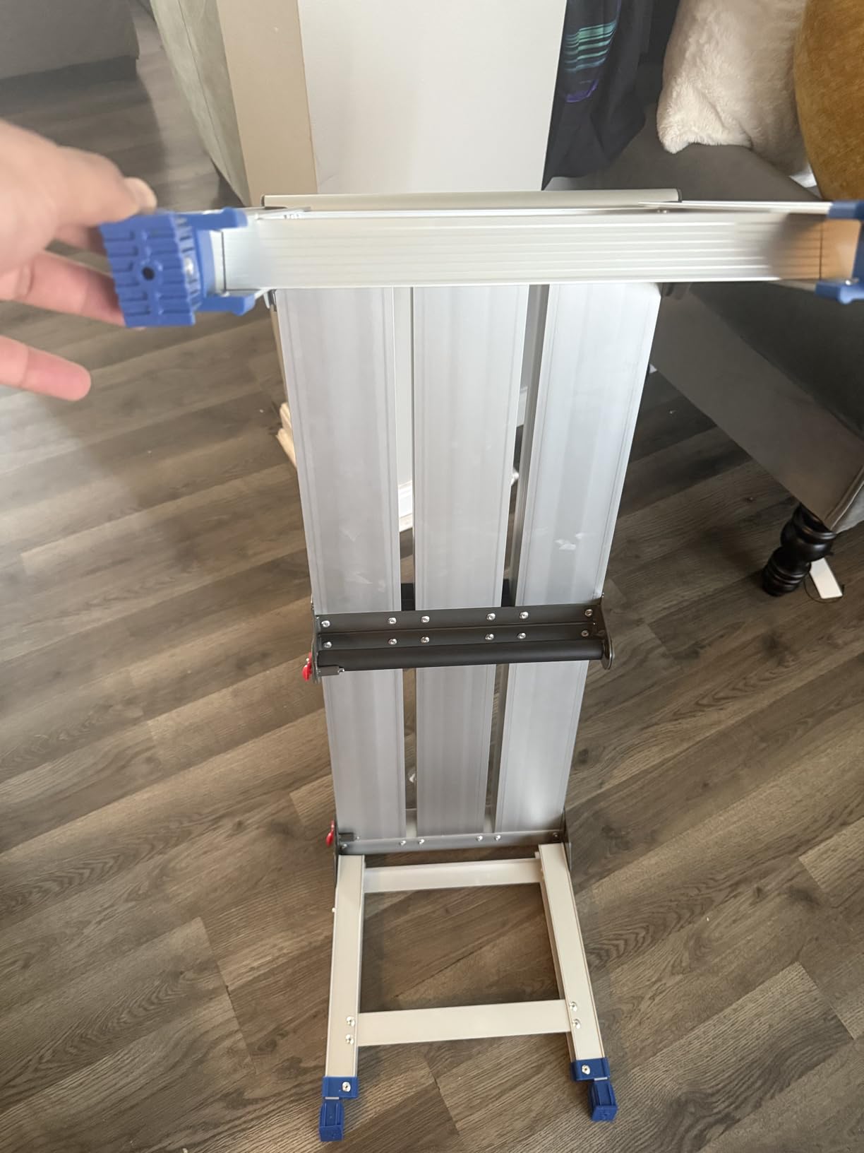 LEADALLWAY Work Platform Aluminum Portable Step Stool 33“Lx12”W x20“H customer photo 2