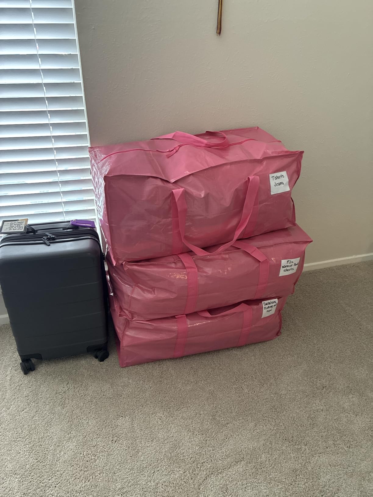6 Pack Extra Heavy Duty Large Moving Bags with Strong Zipper, Dark Blue customer photo 1