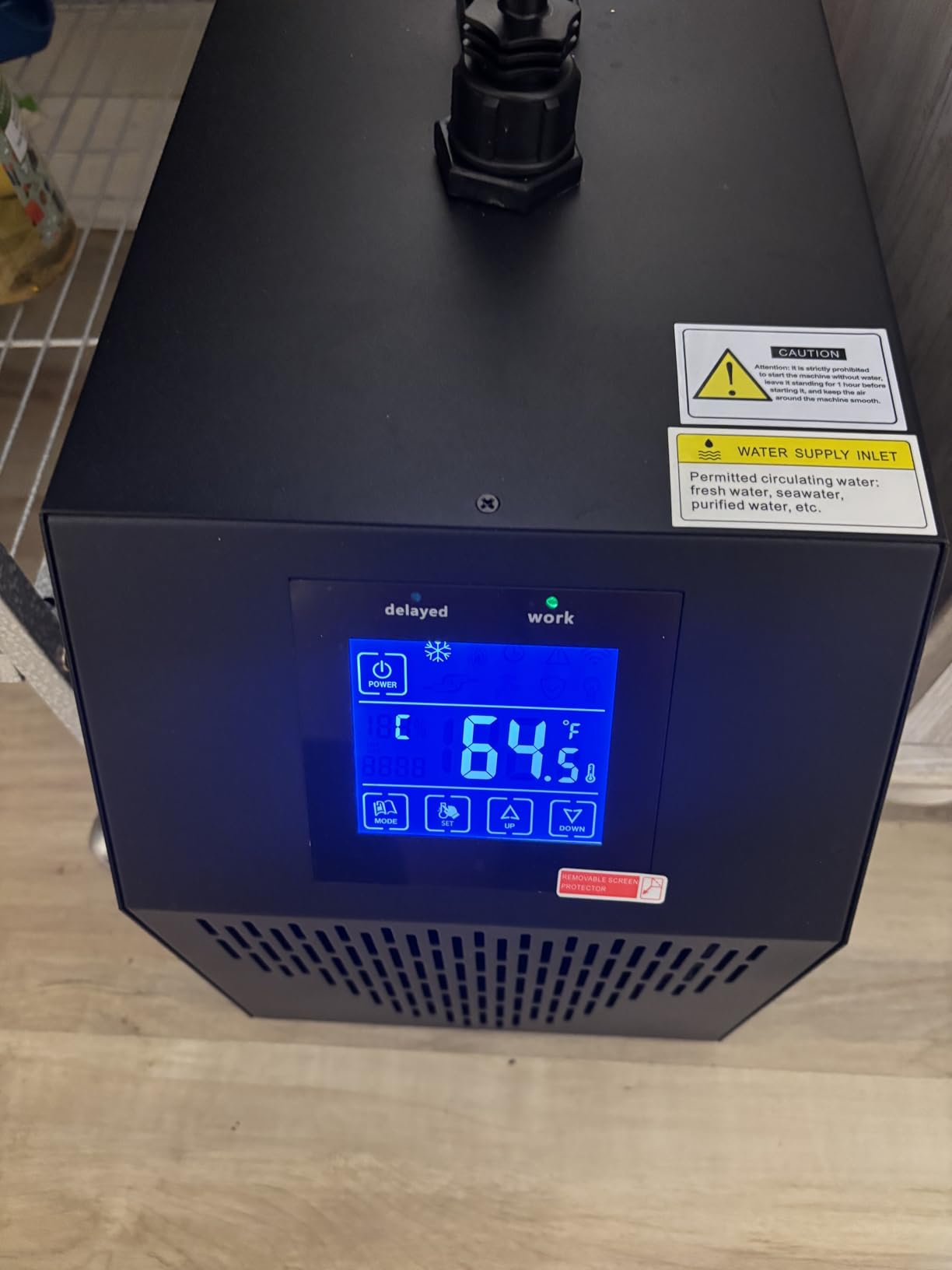 Aquarium Chiller 42 Gal, 1/10 HP Fish Tank Water Chiller Machine customer photo 2