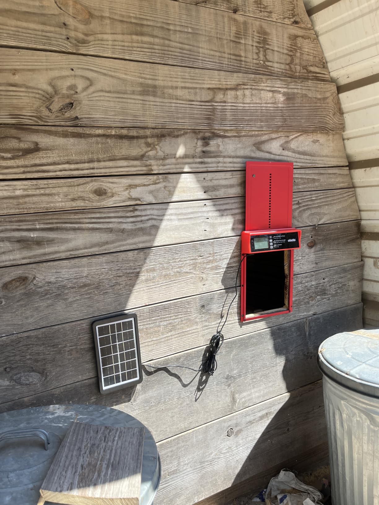 Chicken Coop Door, Solar Powered Automatic with LCD Display, Light Sensor customer photo 1