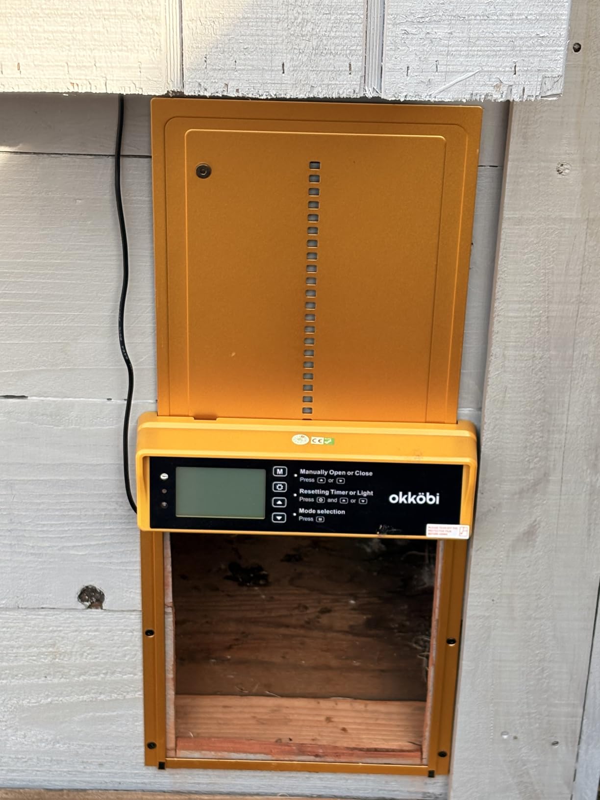 Chicken Coop Door, Solar Powered Automatic with LCD Display, Light Sensor customer photo 2