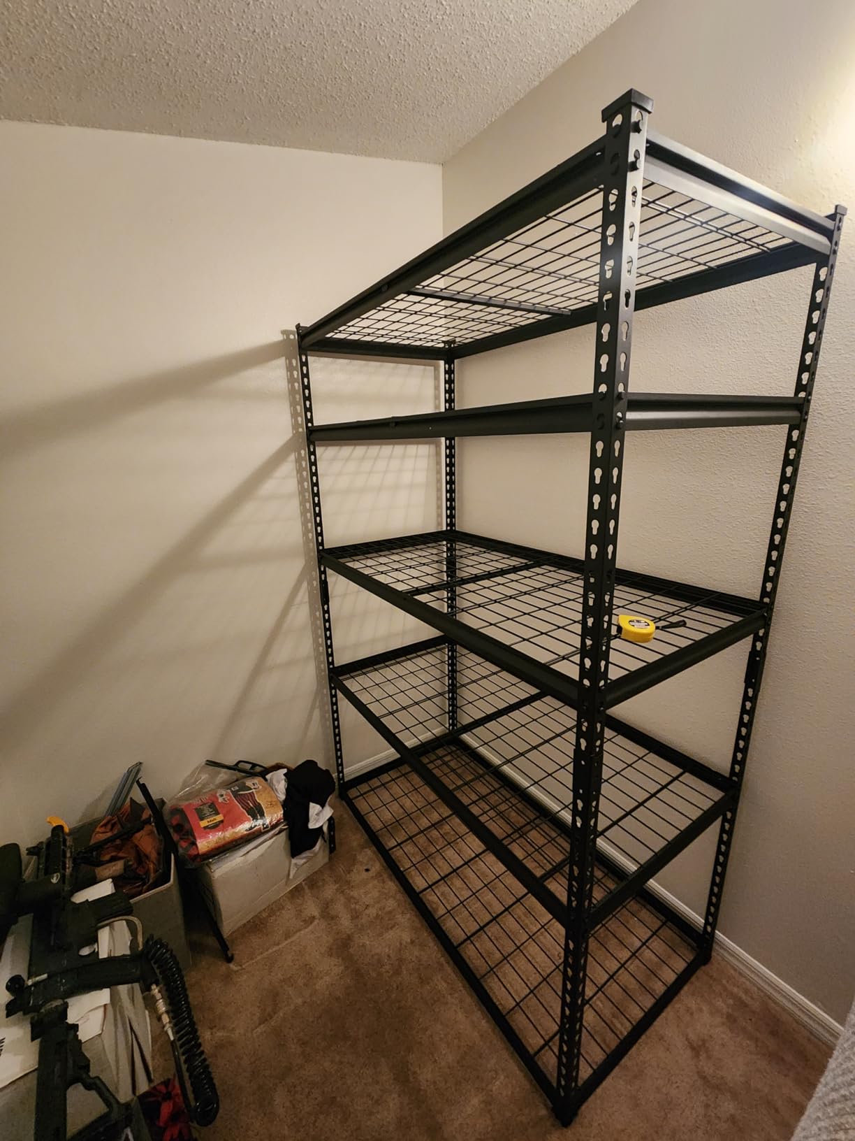 VEVOR Storage Shelves, 3000 lbs, 5 Tier, 24 x 48 x 72 inch Metal Rack Set customer photo 1