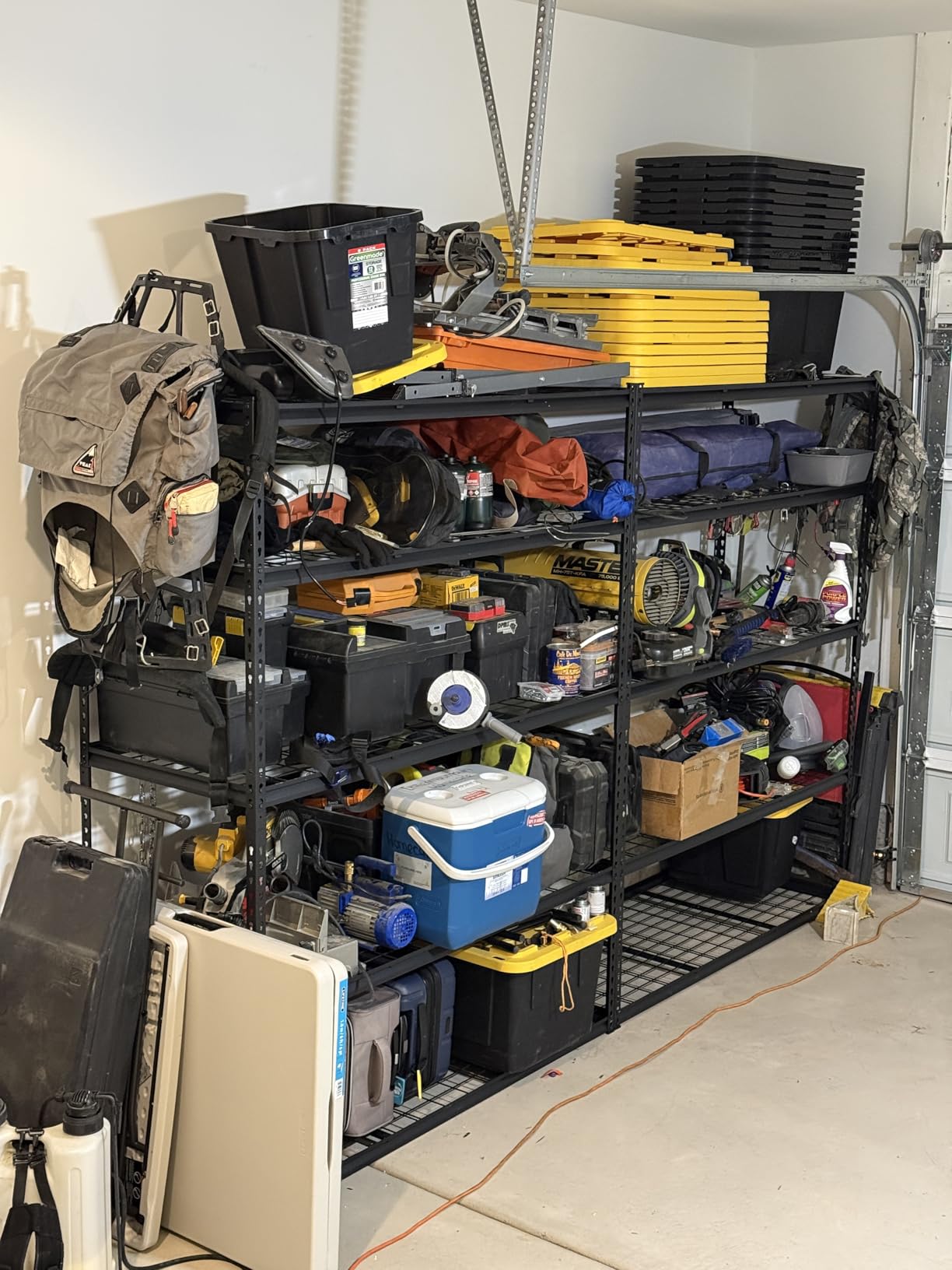 VEVOR Storage Shelves, 3000 lbs, 5 Tier, 24 x 48 x 72 inch Metal Rack Set customer photo 2