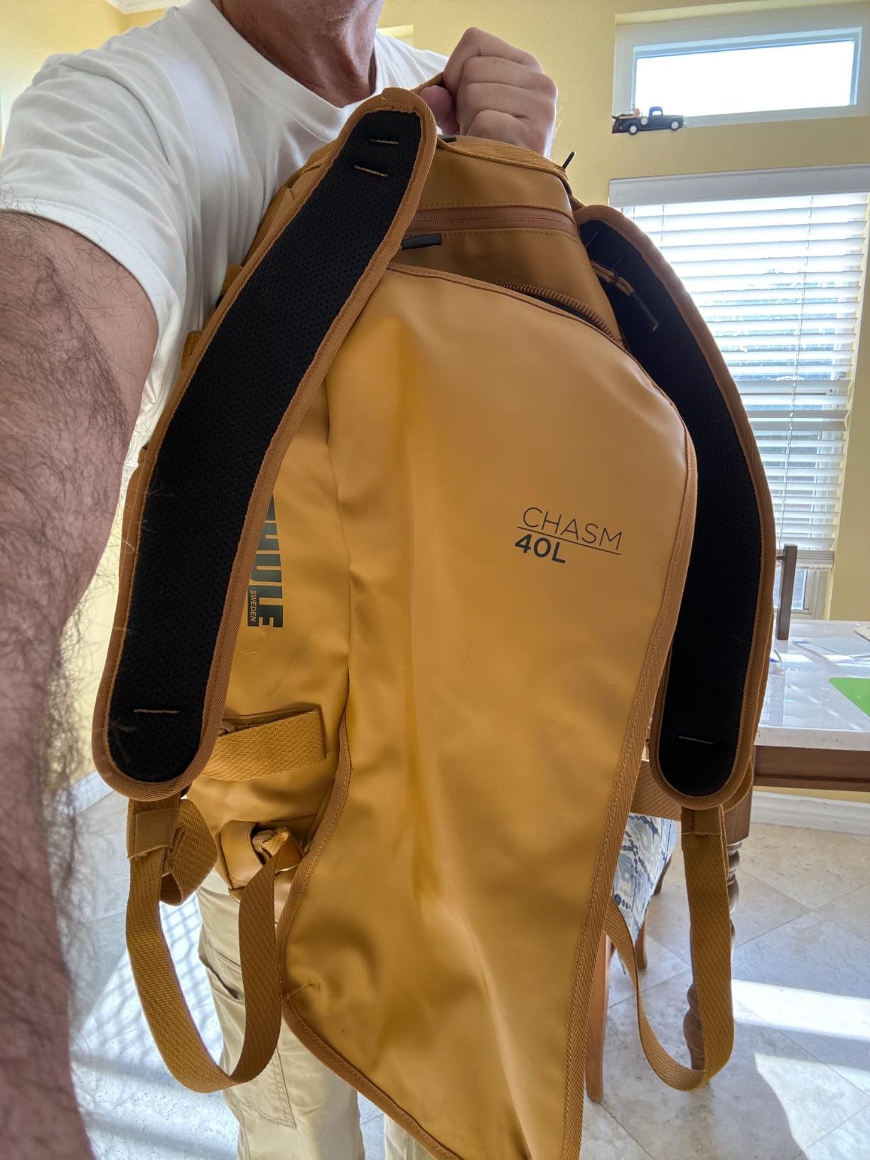 Thule Chasm Duffel bag, Weather-resistant materials, Easy packing, Converts to backpack, Internal pockets, Travel-ready customer photo 1