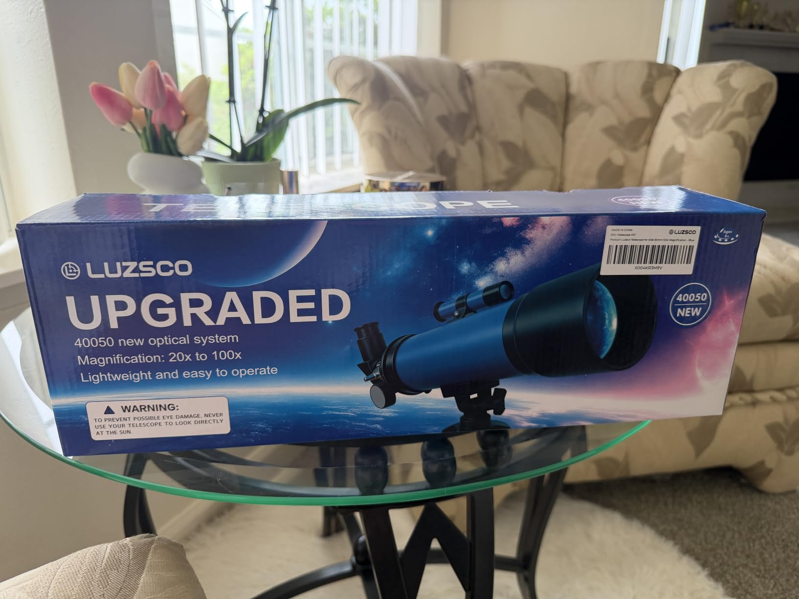 Telescope for Kids, 50mm 100x Beginner Telescope with Tripod customer photo 2