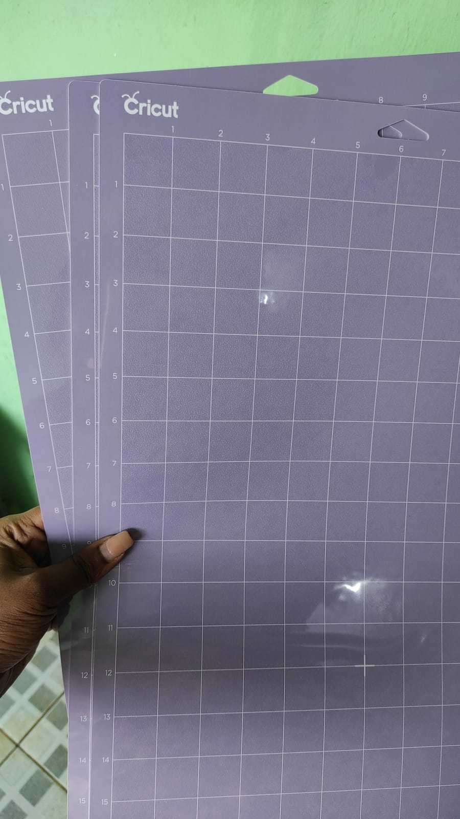 Cricut StrongGrip Cutting Mat Pack (6 Count, 12in x 12in) customer photo 2