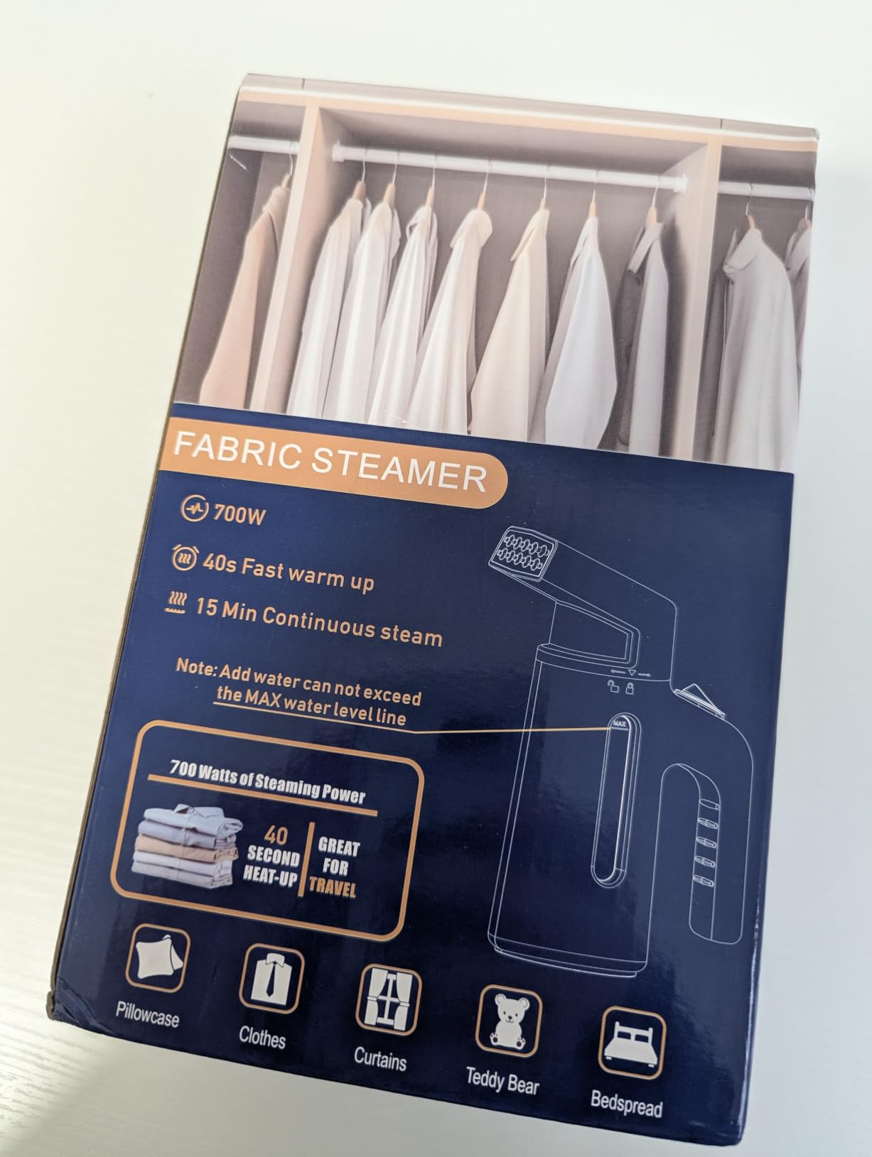 Steamer for Clothes 700W, Double Row Steam Handheld Clothes Steamer customer photo 1