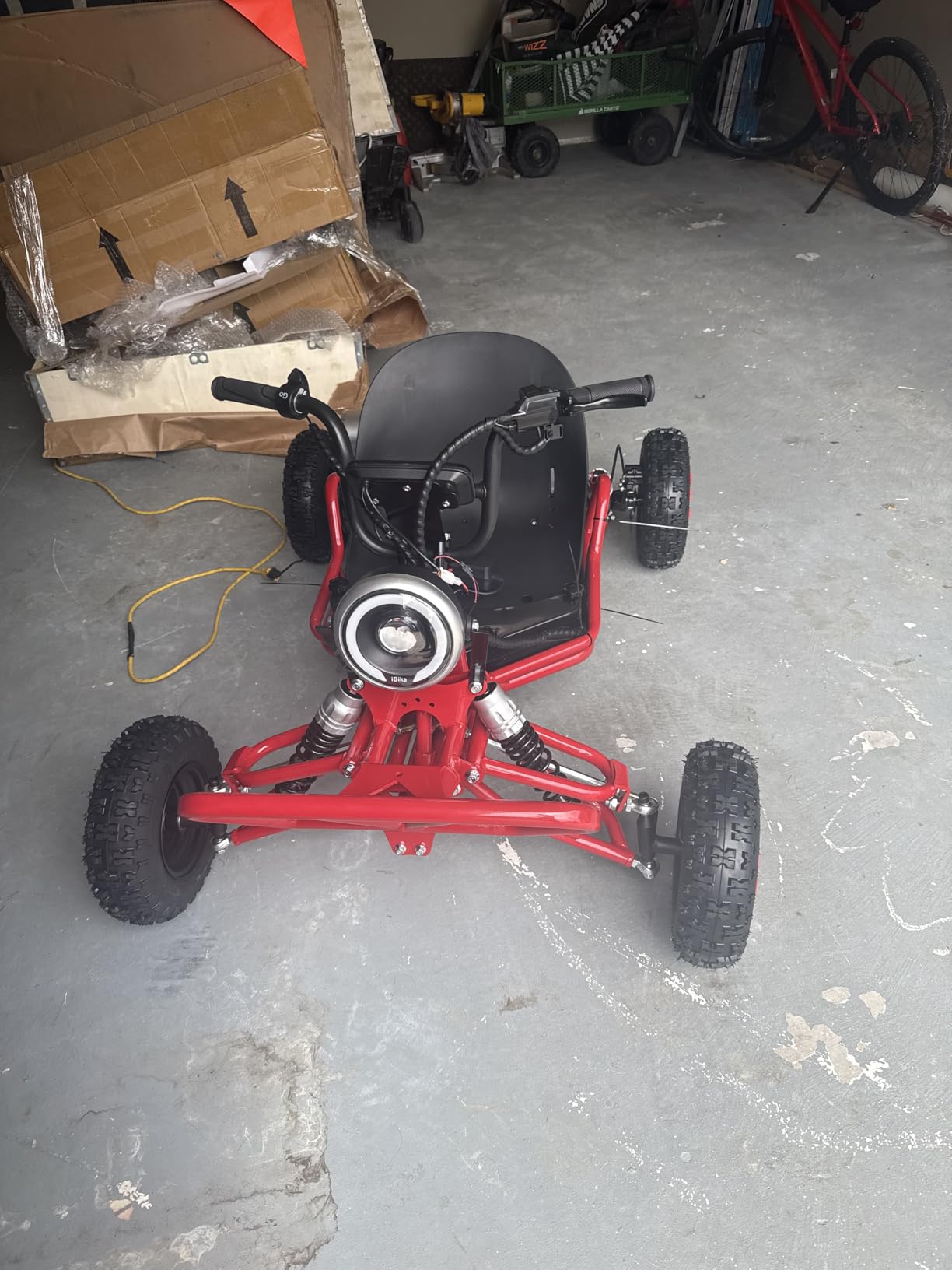 Zyliathor 48V 20Ah Electric Off-Road Go Kart for Adults & Kids (Red) customer photo 1
