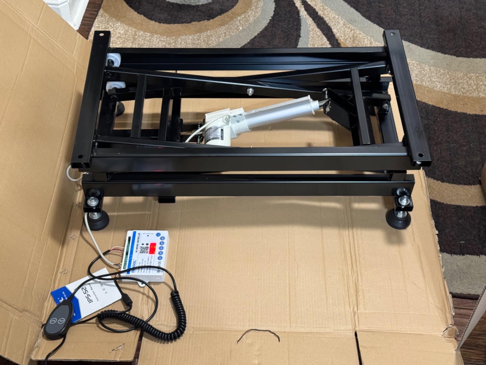 DIHOOL Electric Scissor Lift Table, 440Lbs Capacity, 8.07