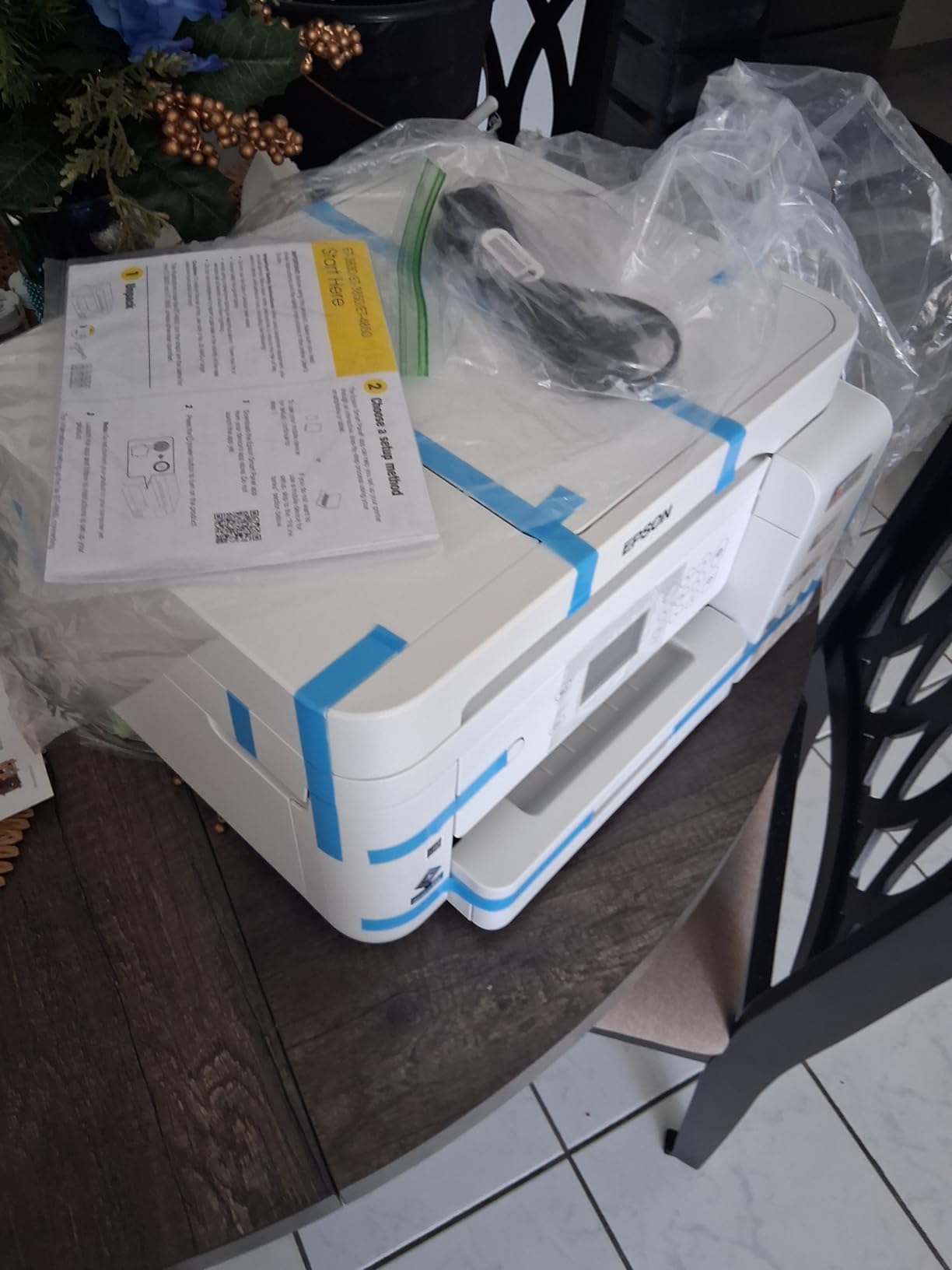 Pinckney Cartridge-Free Super-Tank Printer with Sublimation Ink for Sublimation Printing, Heat Transfers on T-Shirt, Paper Tray, AIO, ADF and Ethernet (Renewed) customer photo 1