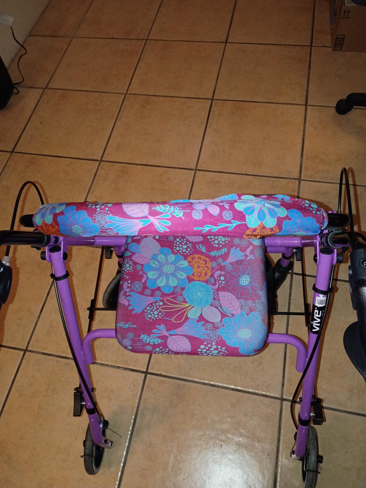 Vive Mobility Steel Rollator Walker with Seat - Foldable, Narrow, Rolling customer photo 1