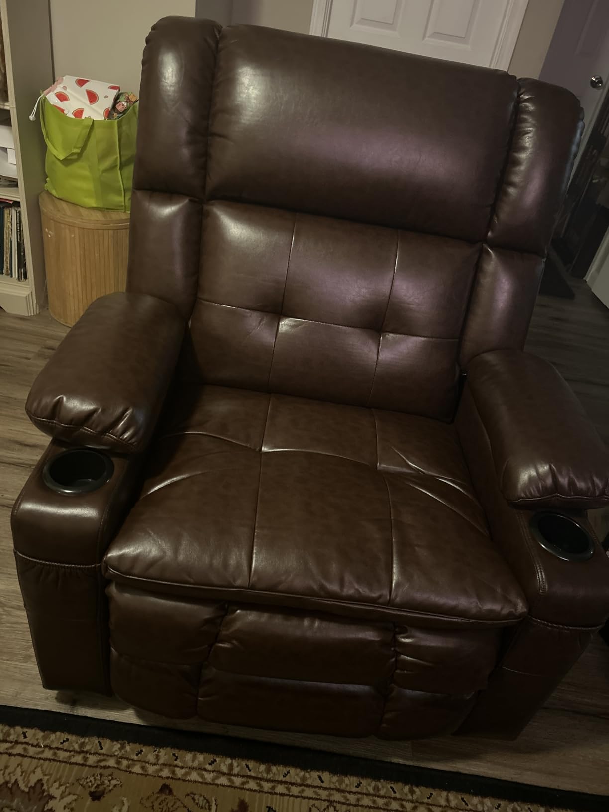Dual Motor Power Lift Recliner for Elderly with Massage and Heat, Brown customer photo 2