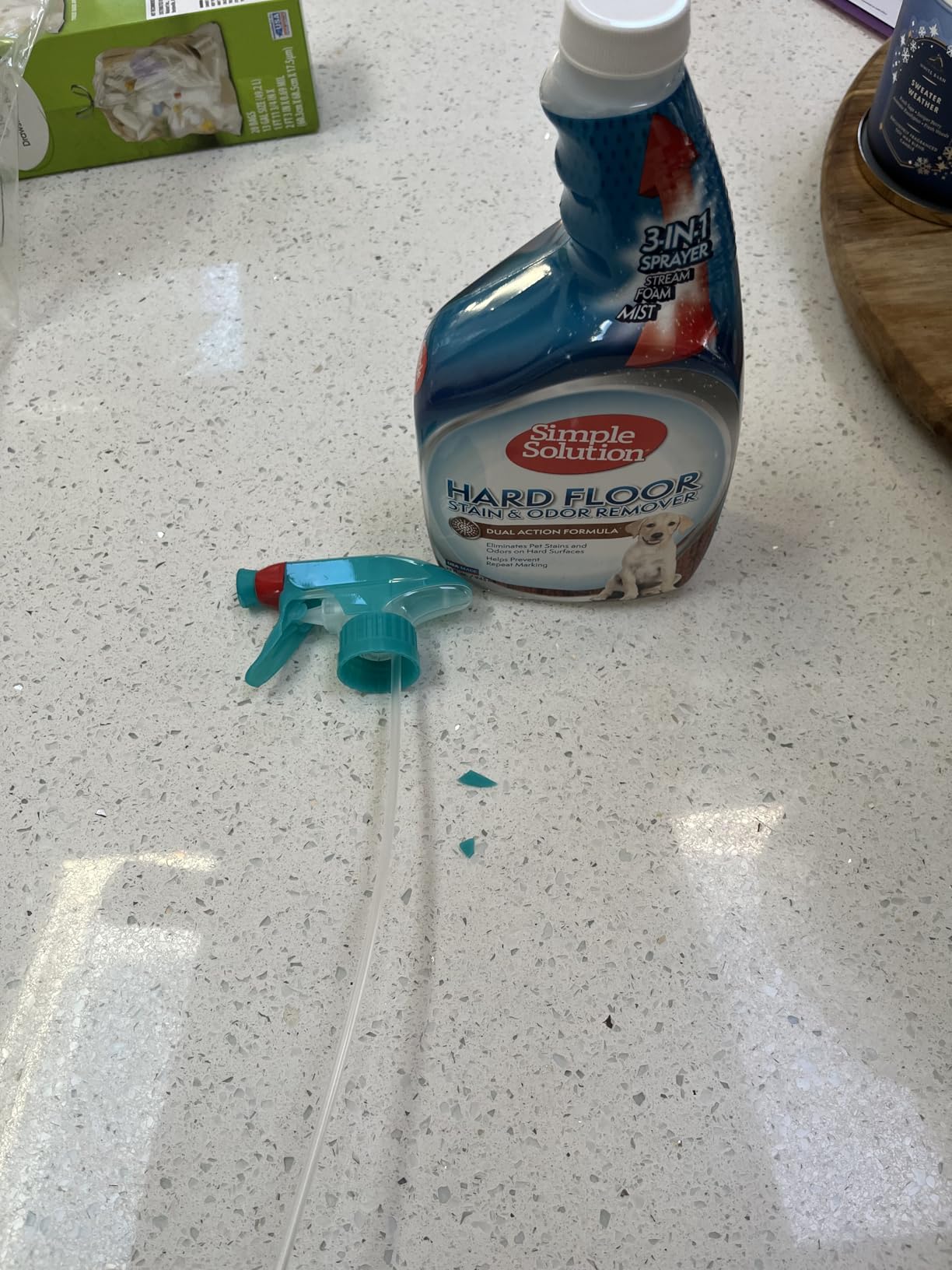 Simple Solution Hard Floor Stain & Odor Remover, Pet Stain Cleaner, Gallon customer photo 2