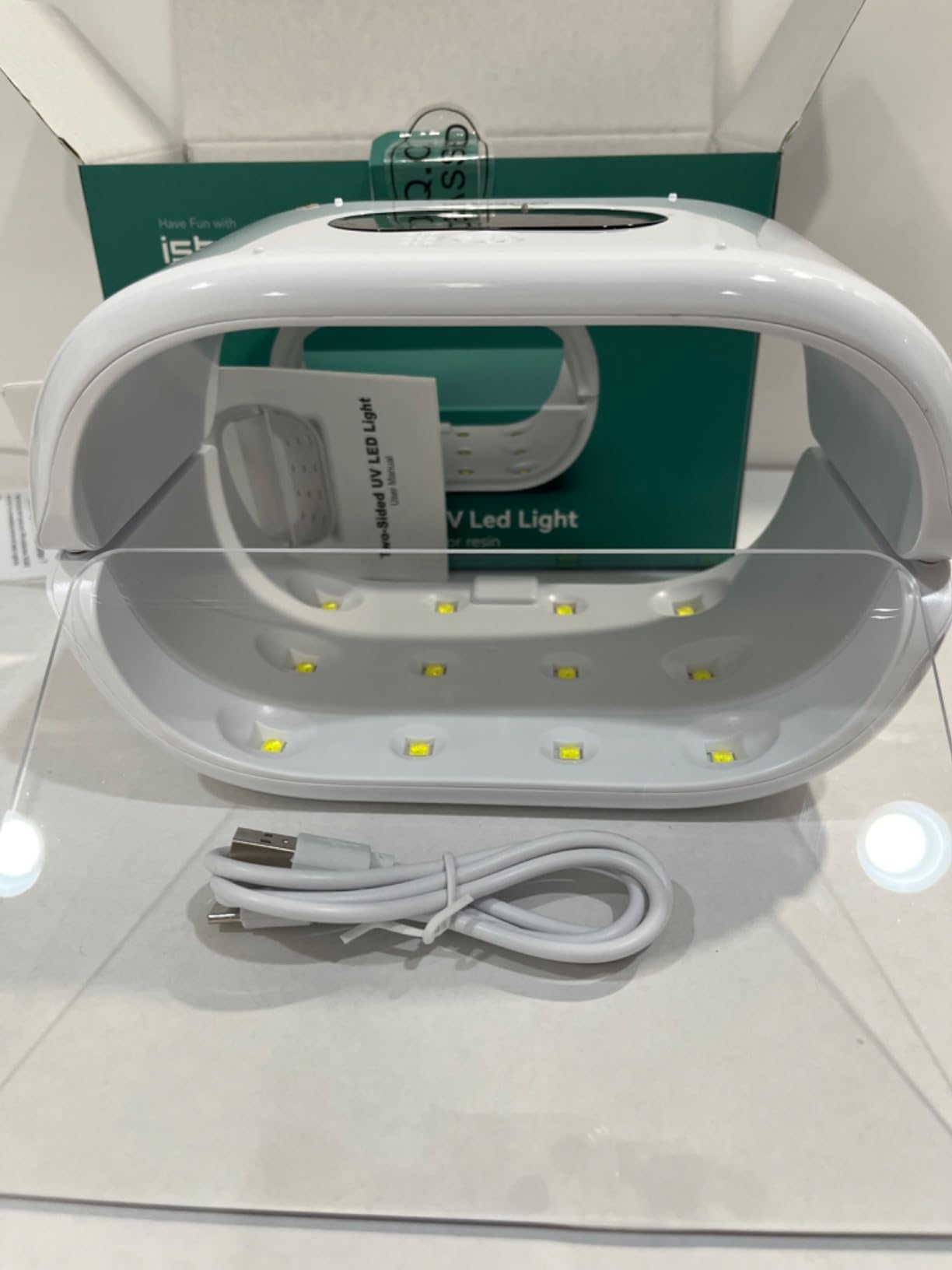 ISTOYO UV Light for Resin, Large Double-Sided 36 LED Fast Curing Lamp customer photo 2