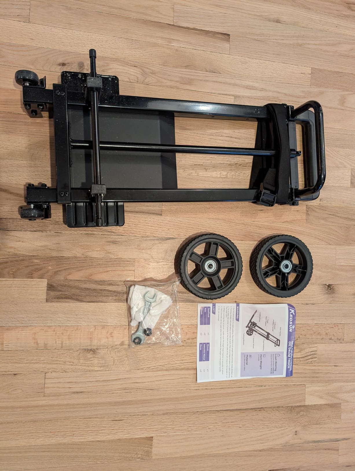 KEDSUM 600LB 55-Gallon Drum Dolly, Heavy Duty Plant Dolly with Wheels customer photo 2