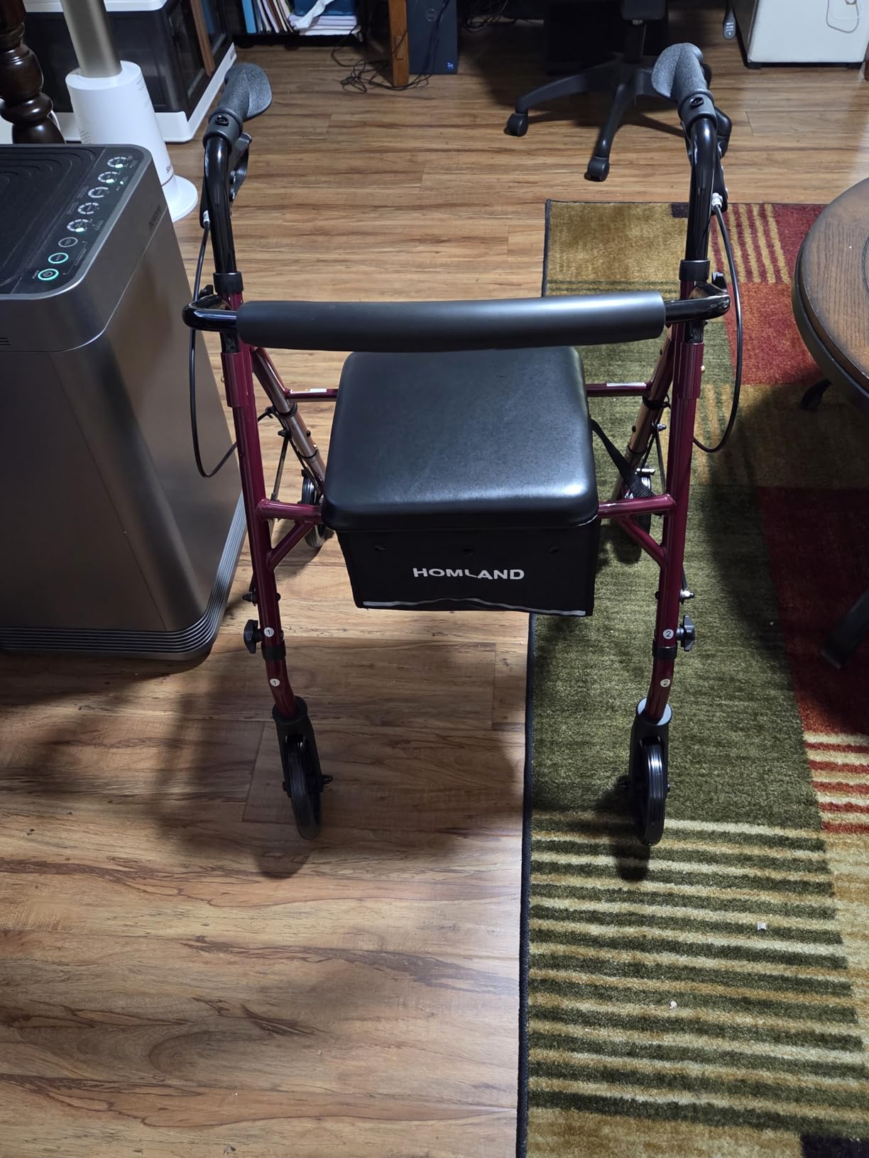 HOMLAND Foldable Walkers for Seniors with Seat, 16lb Light Rollator Walkers customer photo 1