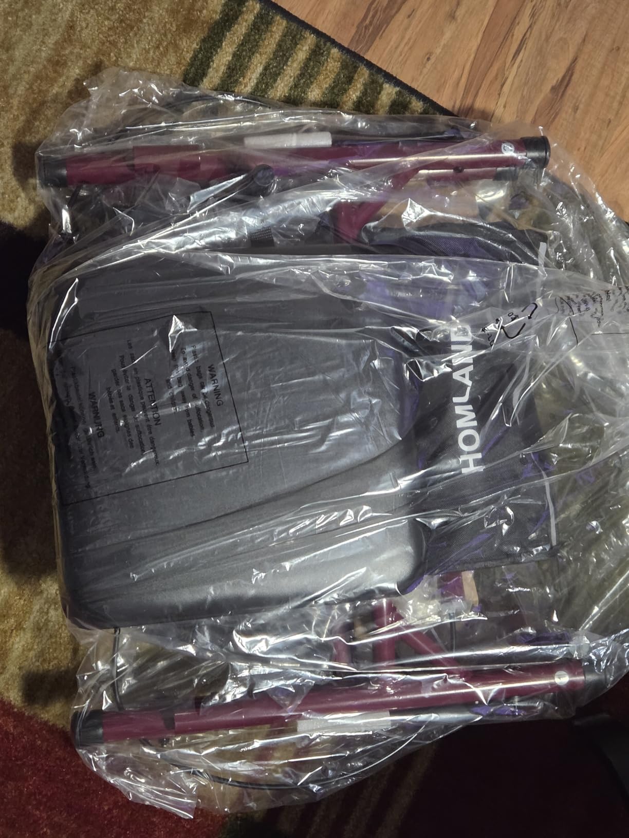 HOMLAND Foldable Walkers for Seniors with Seat, 16lb Light Rollator Walkers customer photo 2