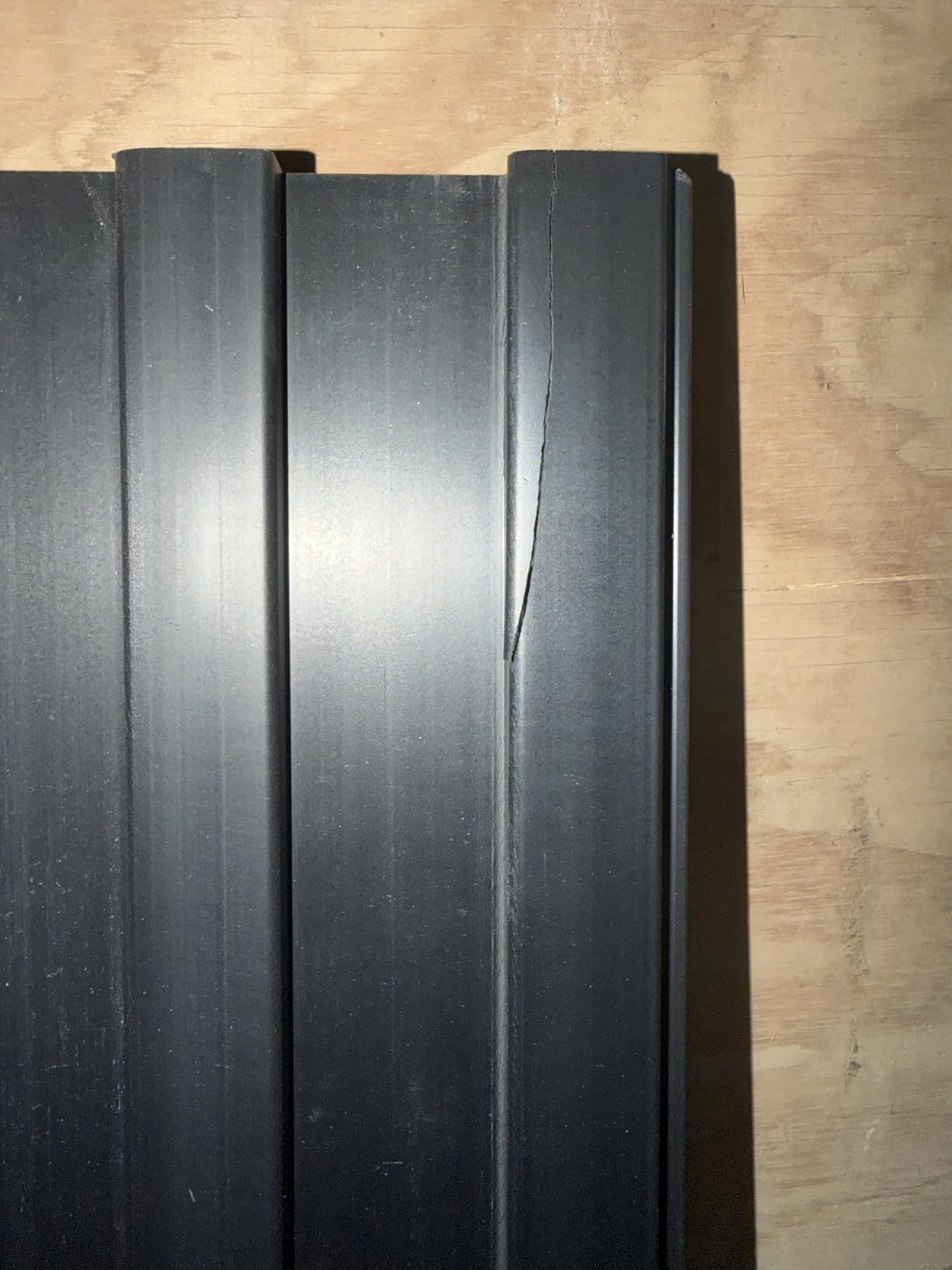 PVC Slatwall Panels, 4 ft x 8 ft Garage Wall Storage Systems, Black customer photo 1