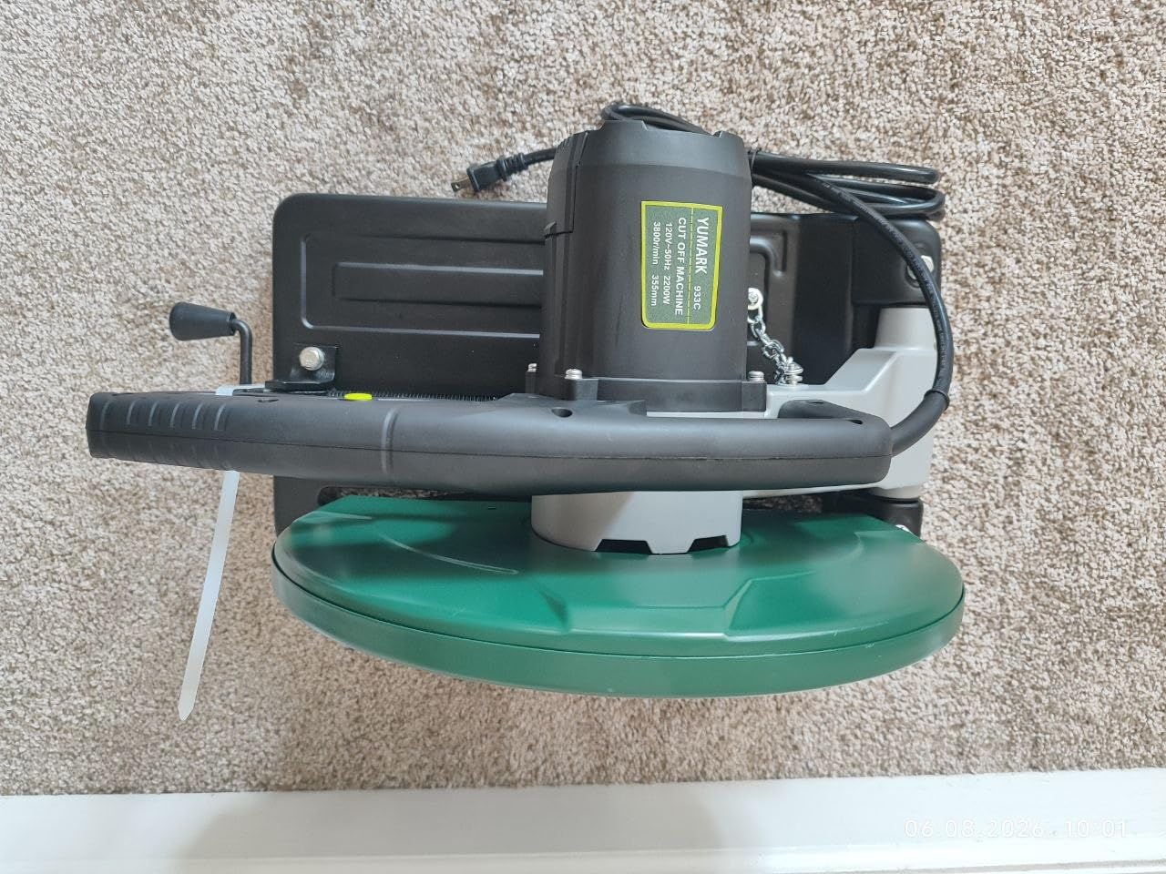 Abrasive Chop Saw, 2200W 3800RPM Steel Cutting Machine, Metal Cutting Saw with 14in Blade for Rebar, Angle Steel, Hollow Pipe Cutting customer photo 1