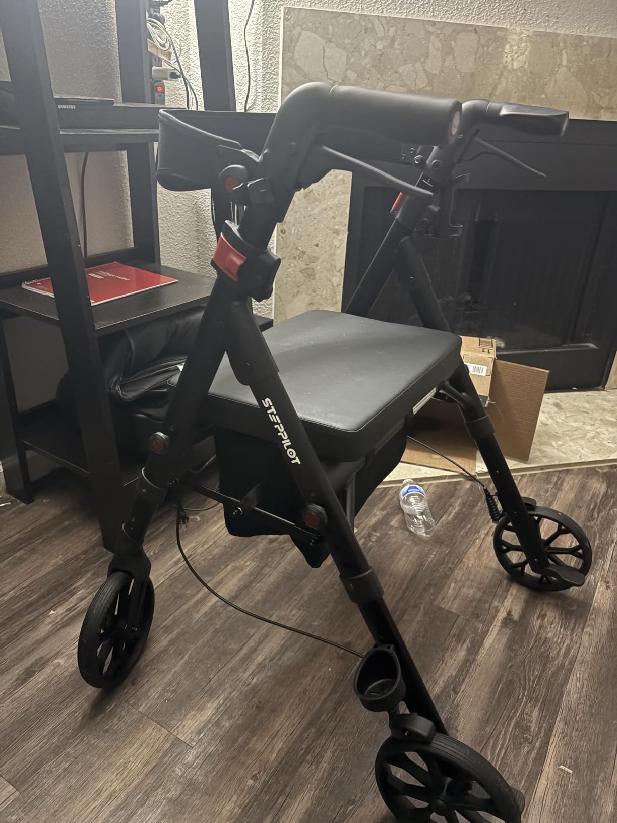 Bariatric Rollator Walkers for Seniors with Seat, 500 lb Capacity, 16.4 lb customer photo 2