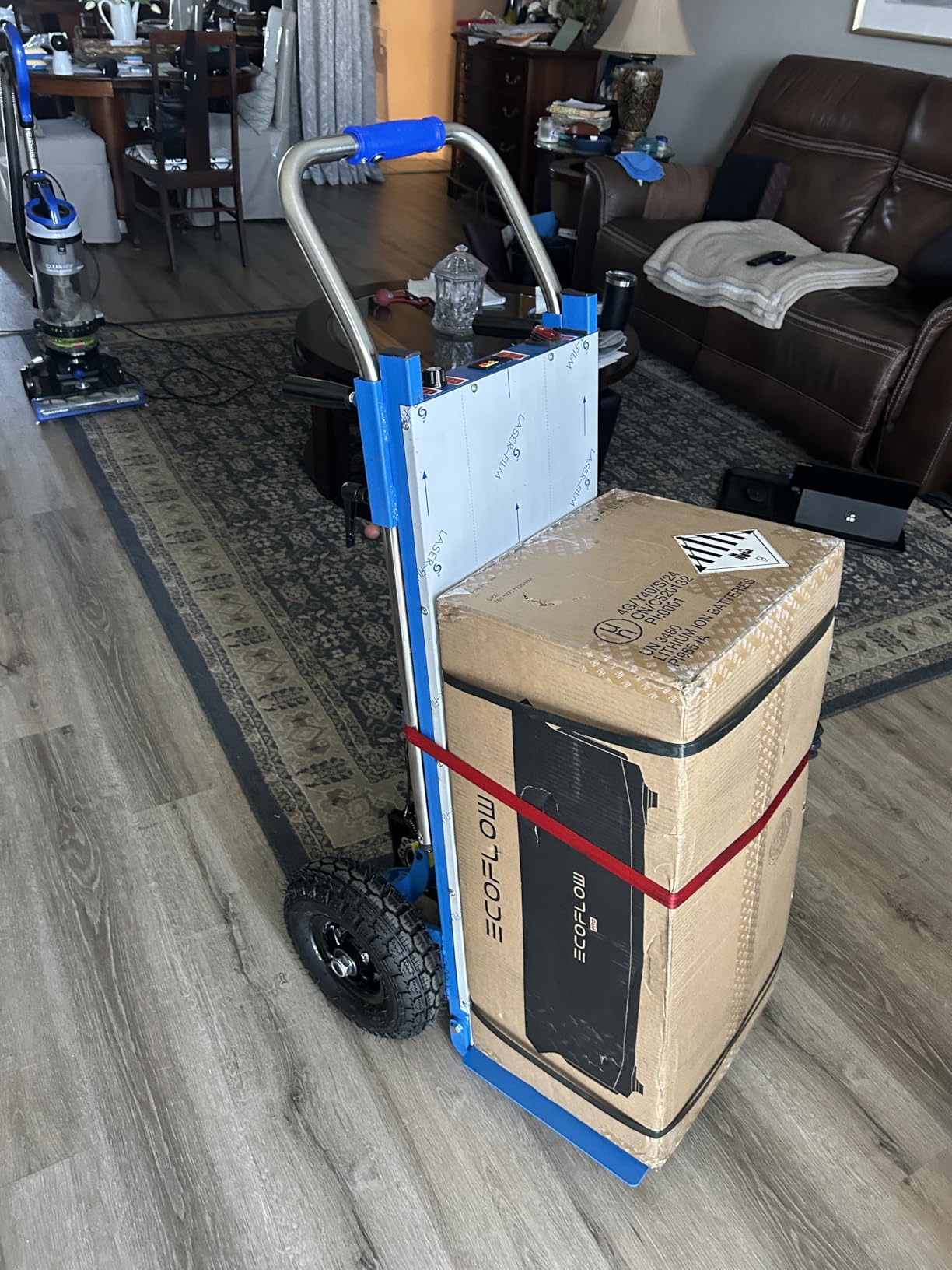 Electric Stair Climbing Dolly, Foldable Hand Truck with 1200W Motor customer photo 2