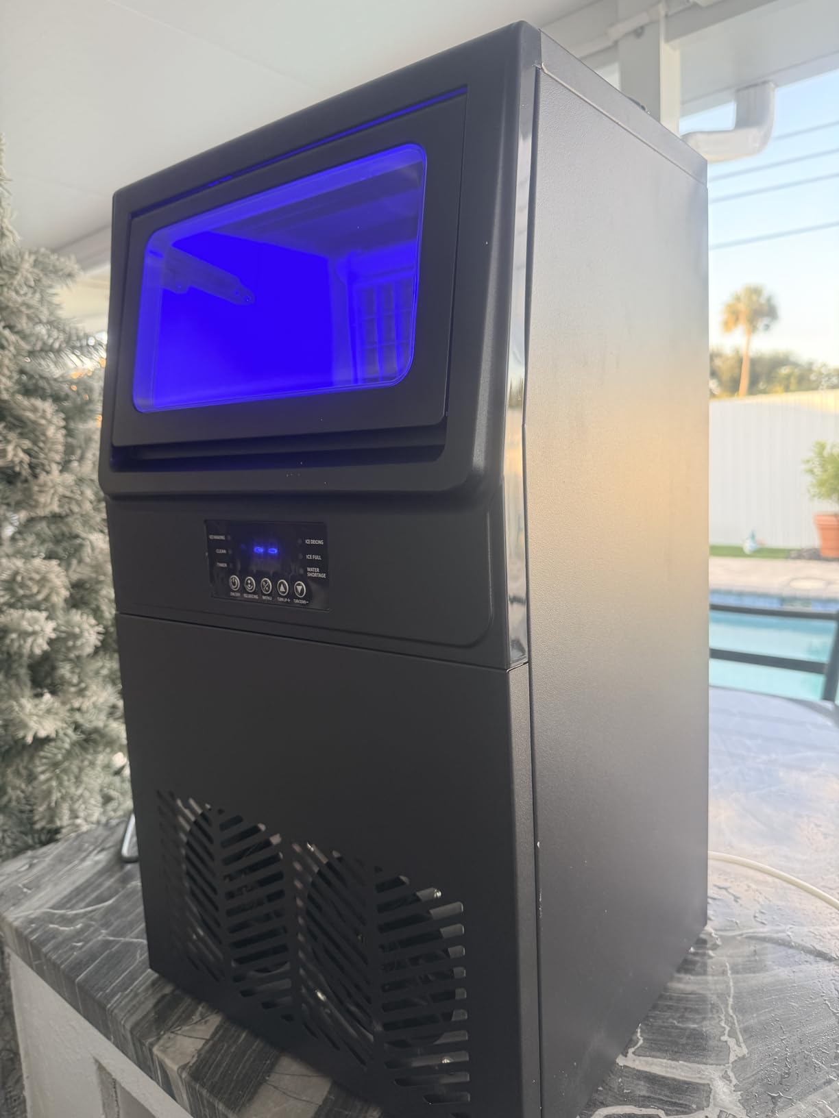 130 lbs Commercial Ice Maker Undercounter Built-in Freestanding Self-Clean customer photo 2