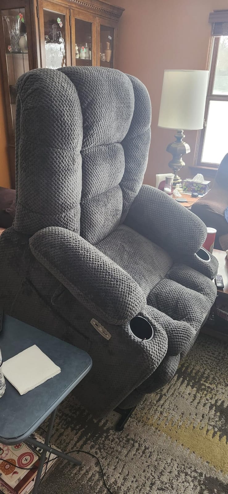 EONIX Large Dual Motor Lay Flat Power Lift Recliner Chair, Massage & Heat customer photo 1