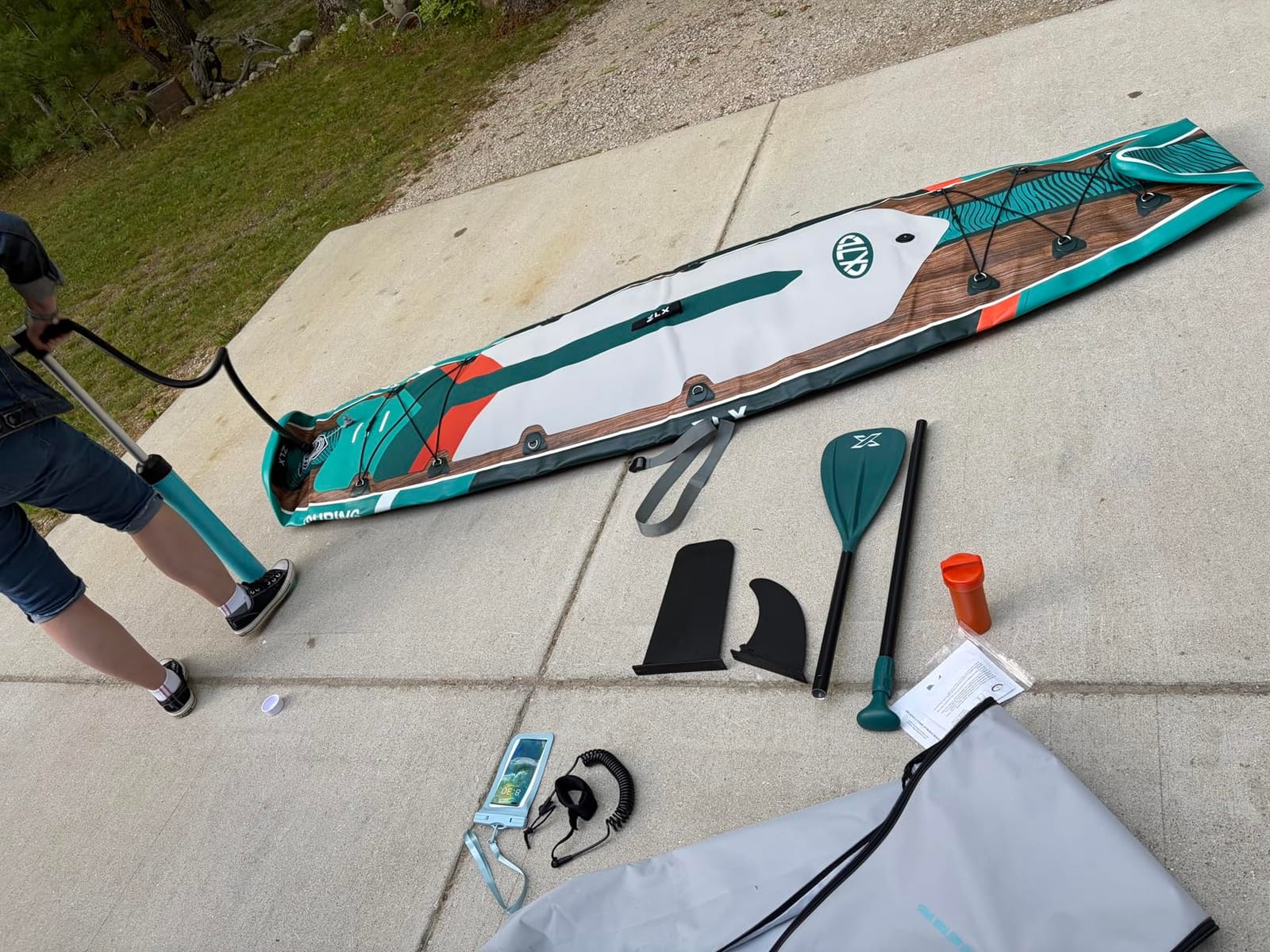 ZLX Inflatable Paddle Board, 11'6