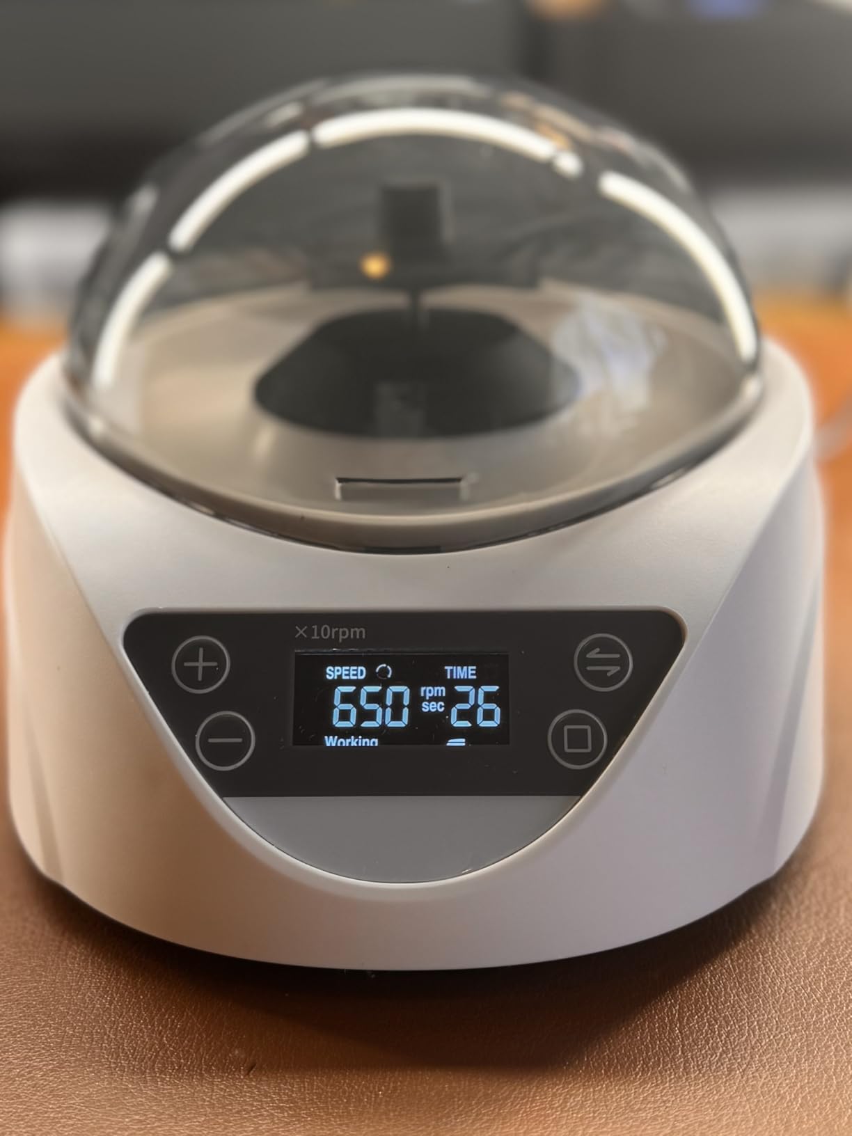 Lab Mini Centrifuge Machine LCD 100-12000RPM 99mins Timer 7245×g RCF customer photo 1