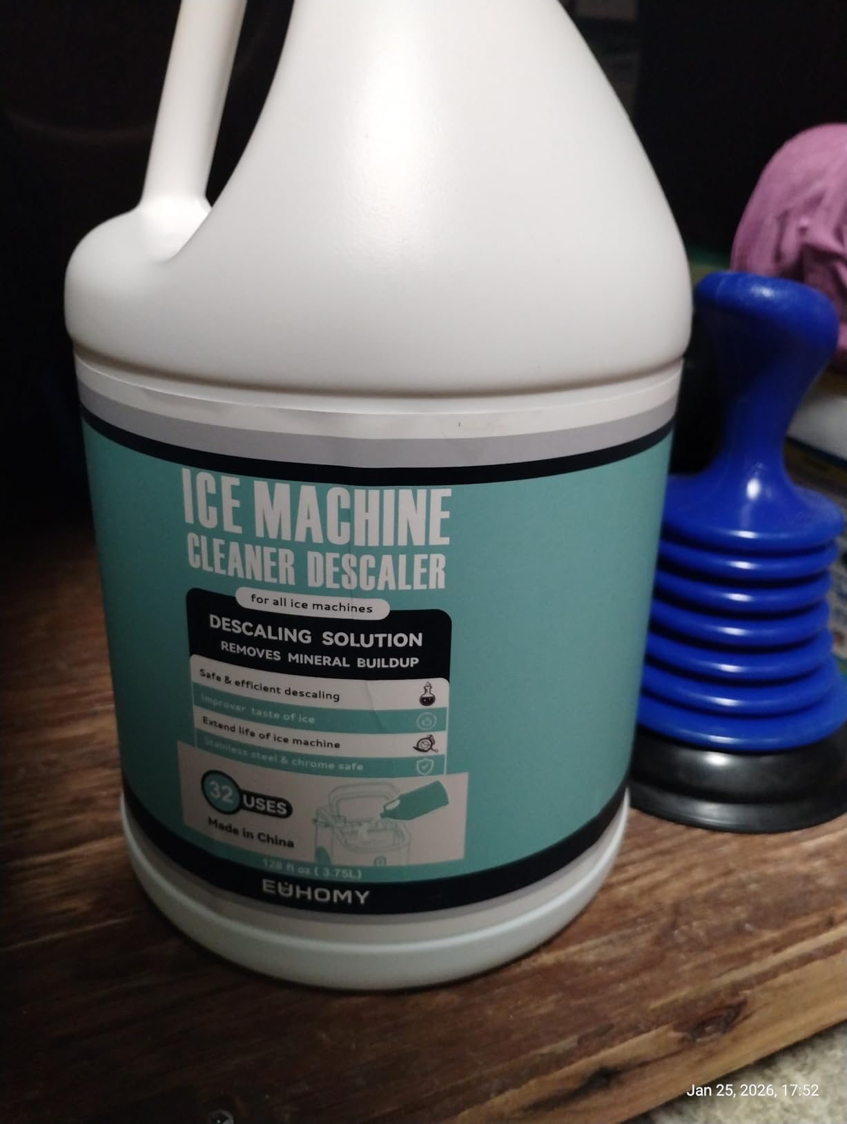 EUHOMY Nugget Ice Maker Countertop with Handle, 38lbs Daily Sonic Ice customer photo 1